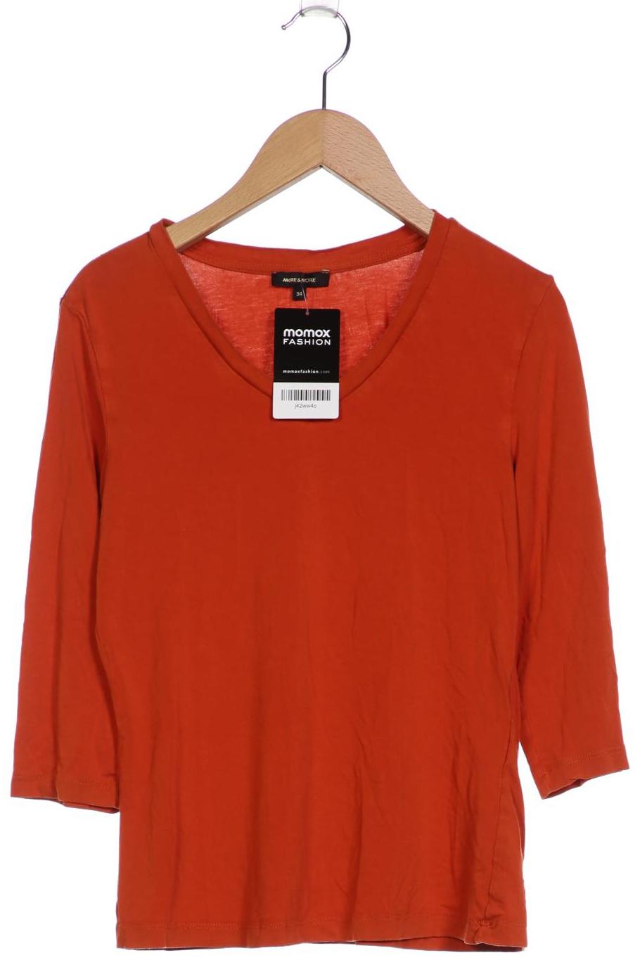 

More & More Damen Langarmshirt, orange, Gr. 34
