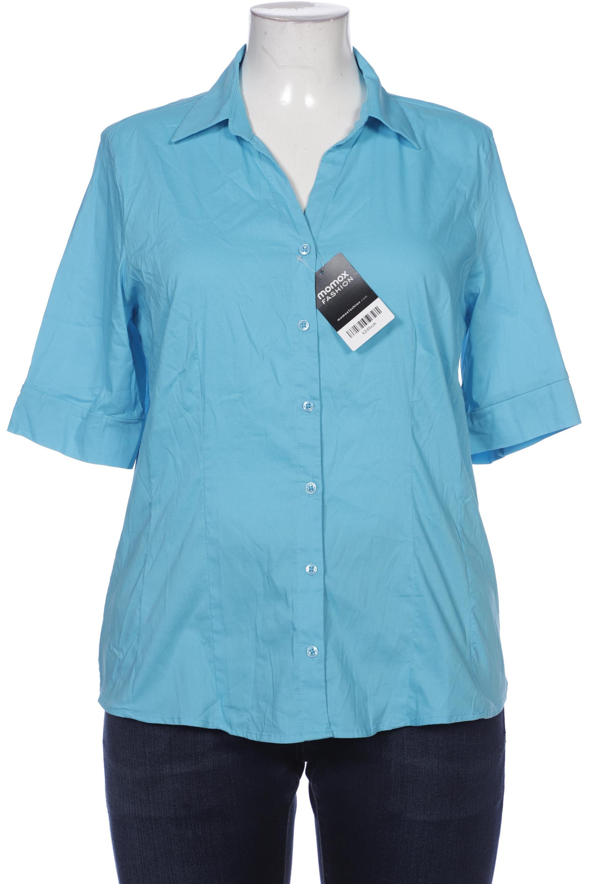 

More & More Damen Bluse, blau, Gr. 42