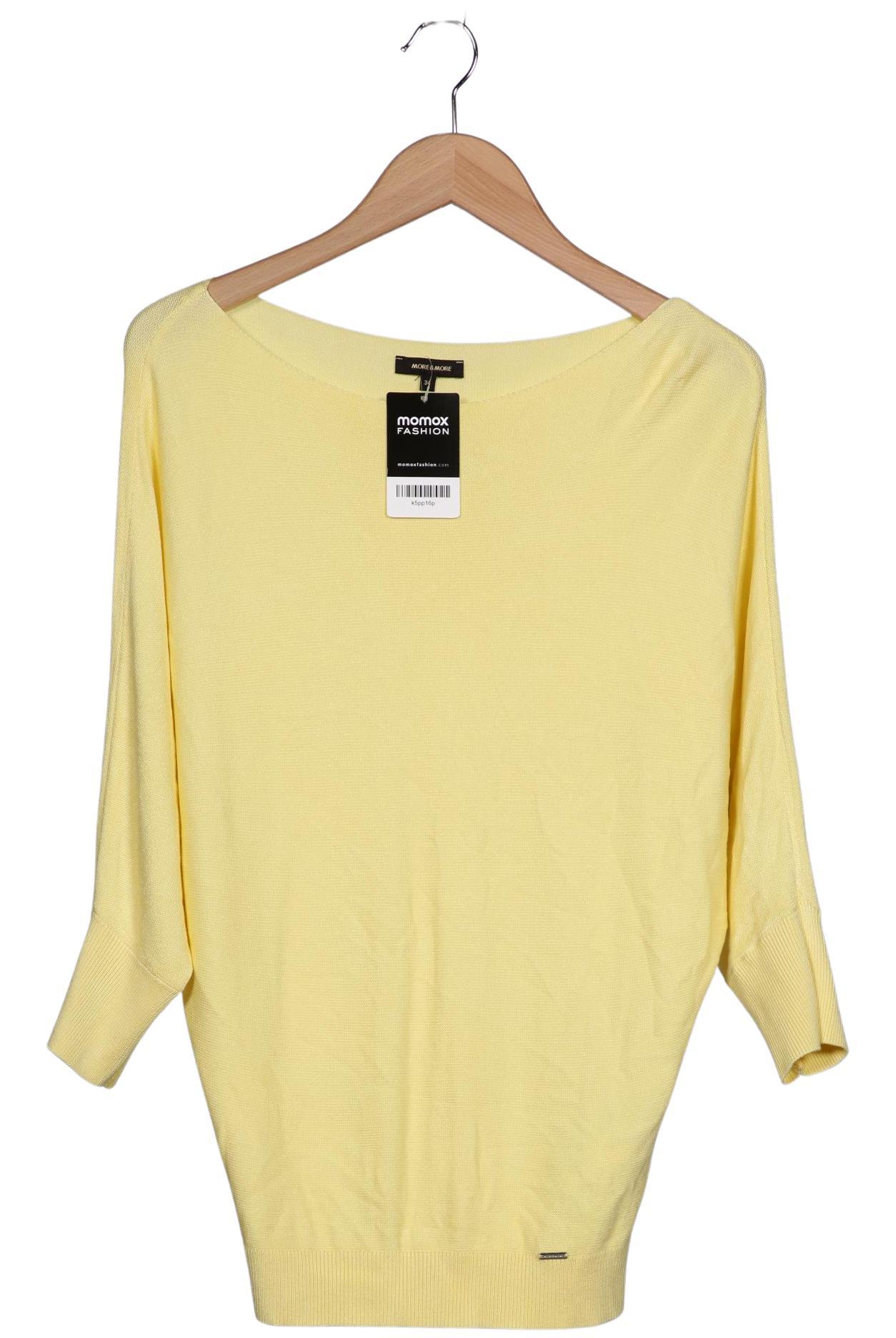 

More & More Damen Pullover, gelb, Gr. 34