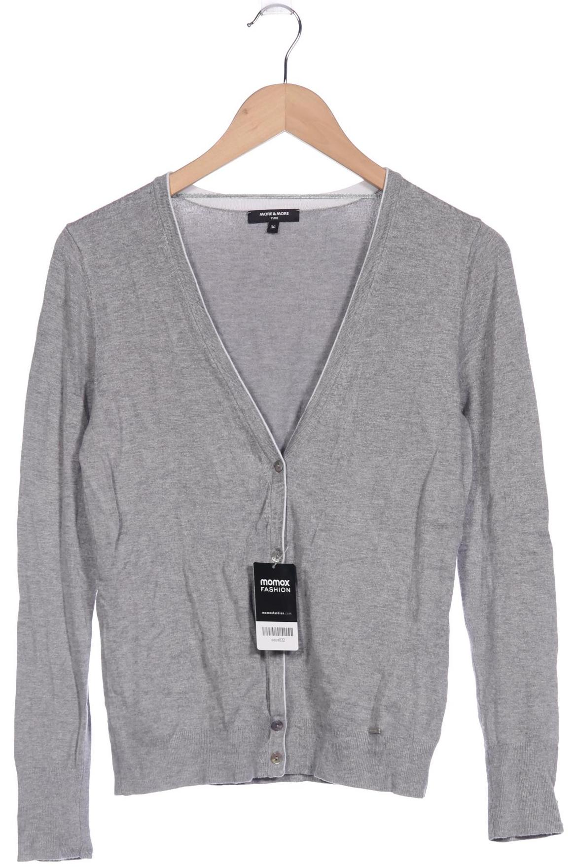 

More & More Damen Strickjacke, grau, Gr. 36