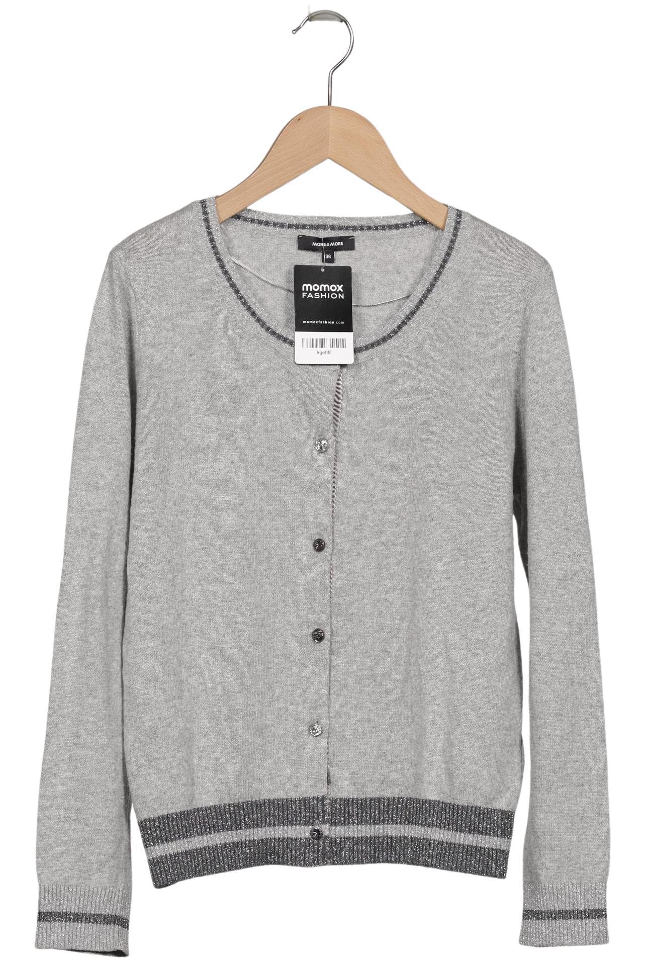 

More & More Damen Strickjacke, grau, Gr. 36