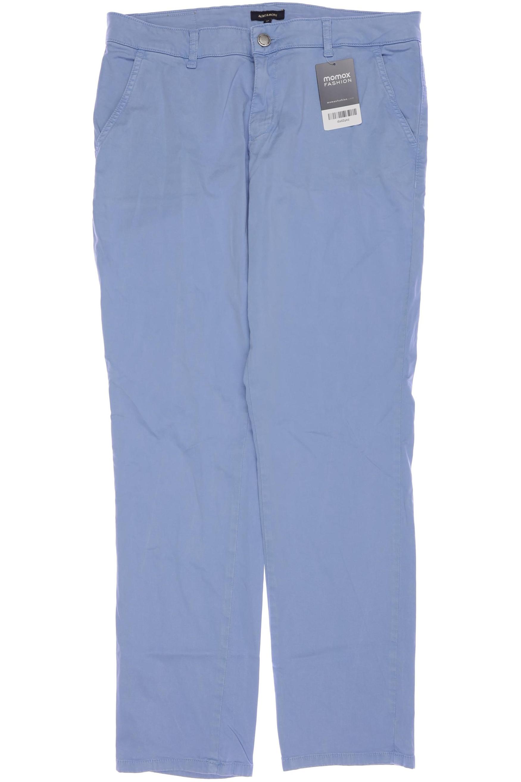 

More & More Damen Stoffhose, blau, Gr. 38