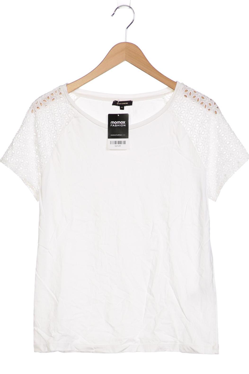 

More & More Damen T-Shirt, weiß, Gr. 40