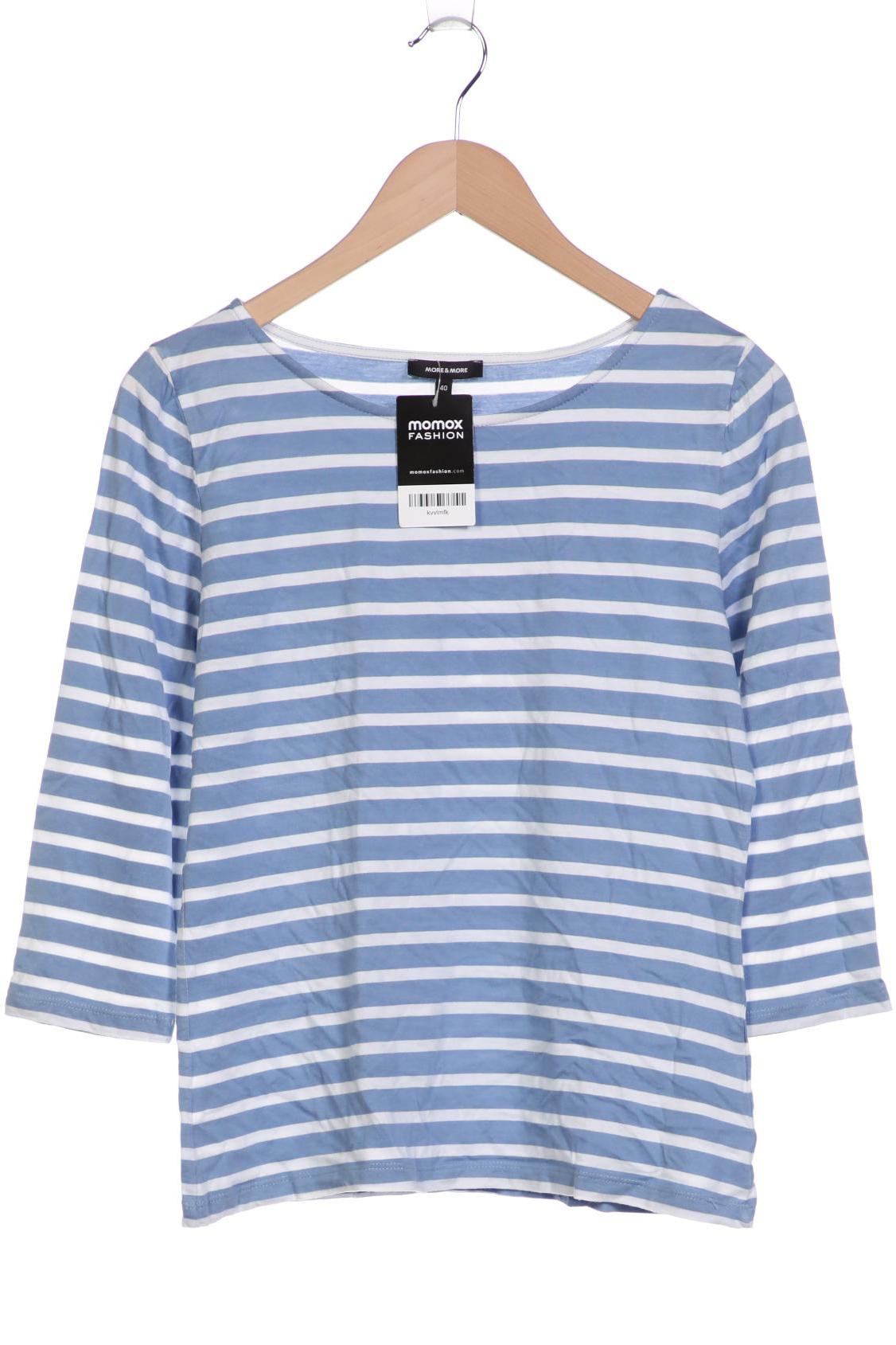 

More & More Damen Langarmshirt, blau, Gr. 40