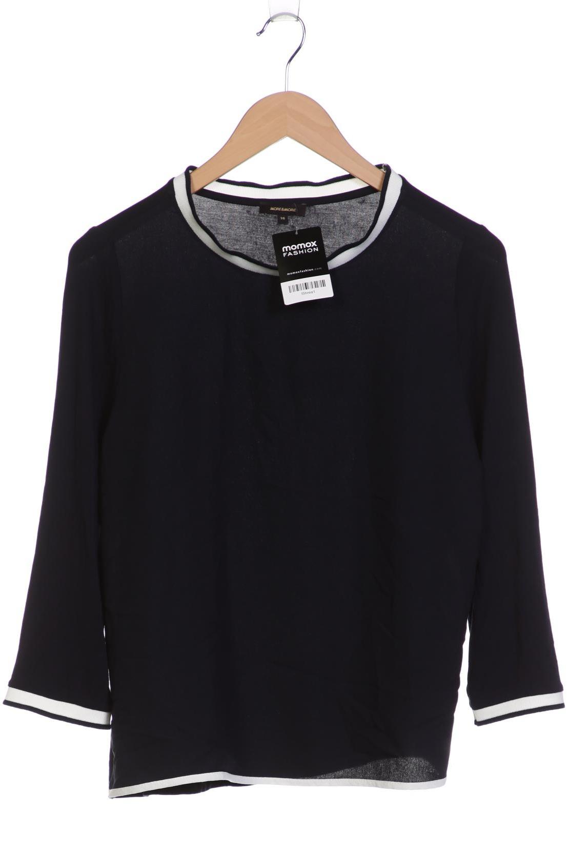 

More & More Damen Langarmshirt, schwarz, Gr. 38