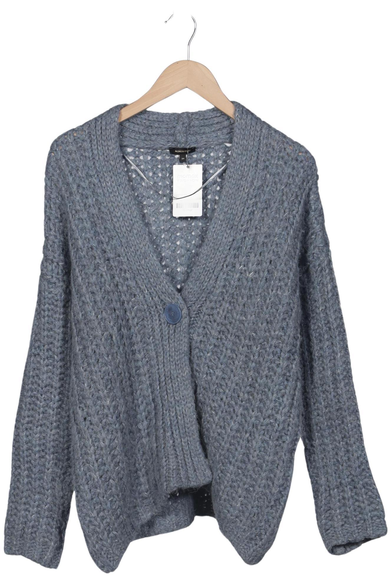 

More & More Damen Strickjacke, blau, Gr. 34