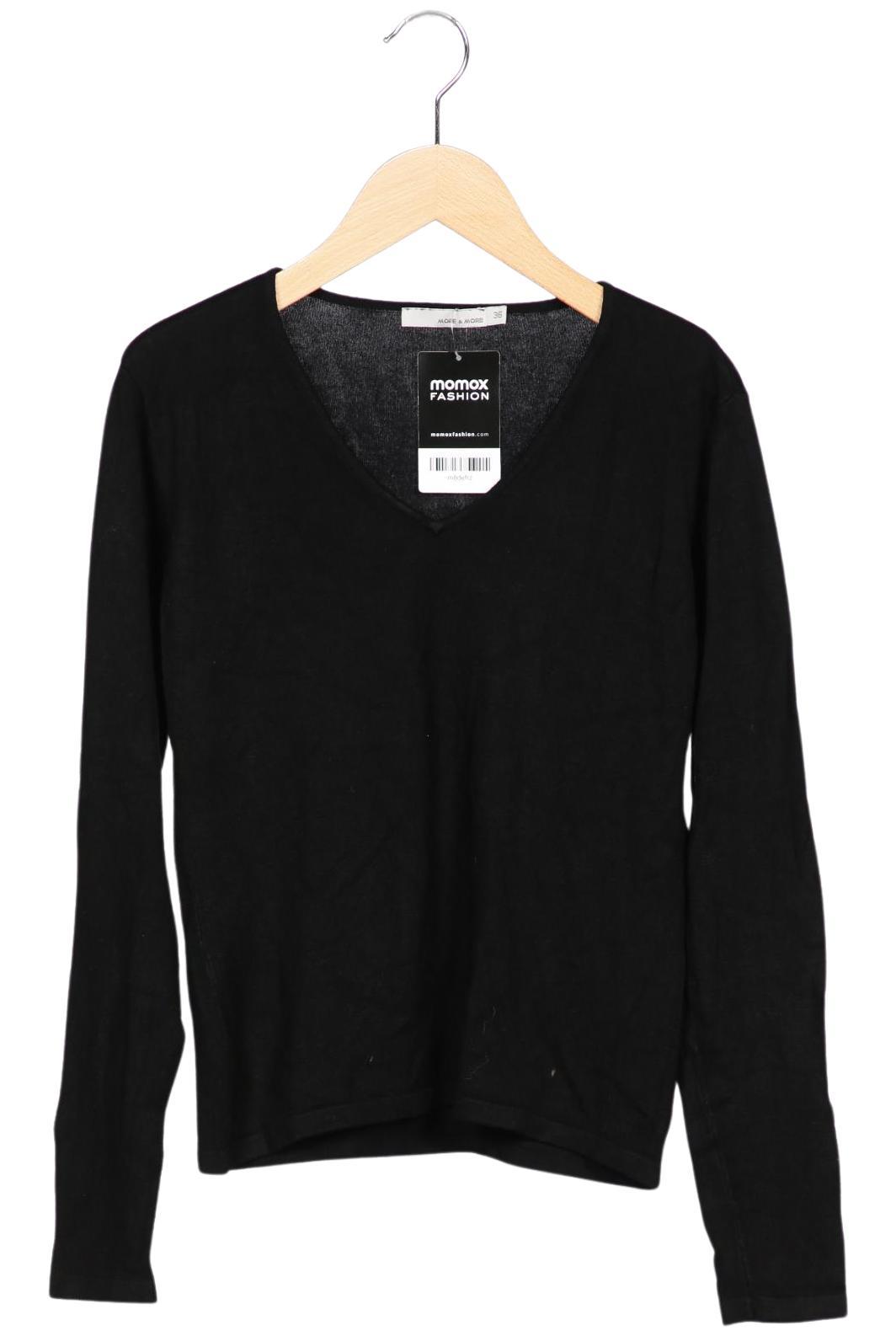 

More & More Damen Langarmshirt, schwarz, Gr. 36