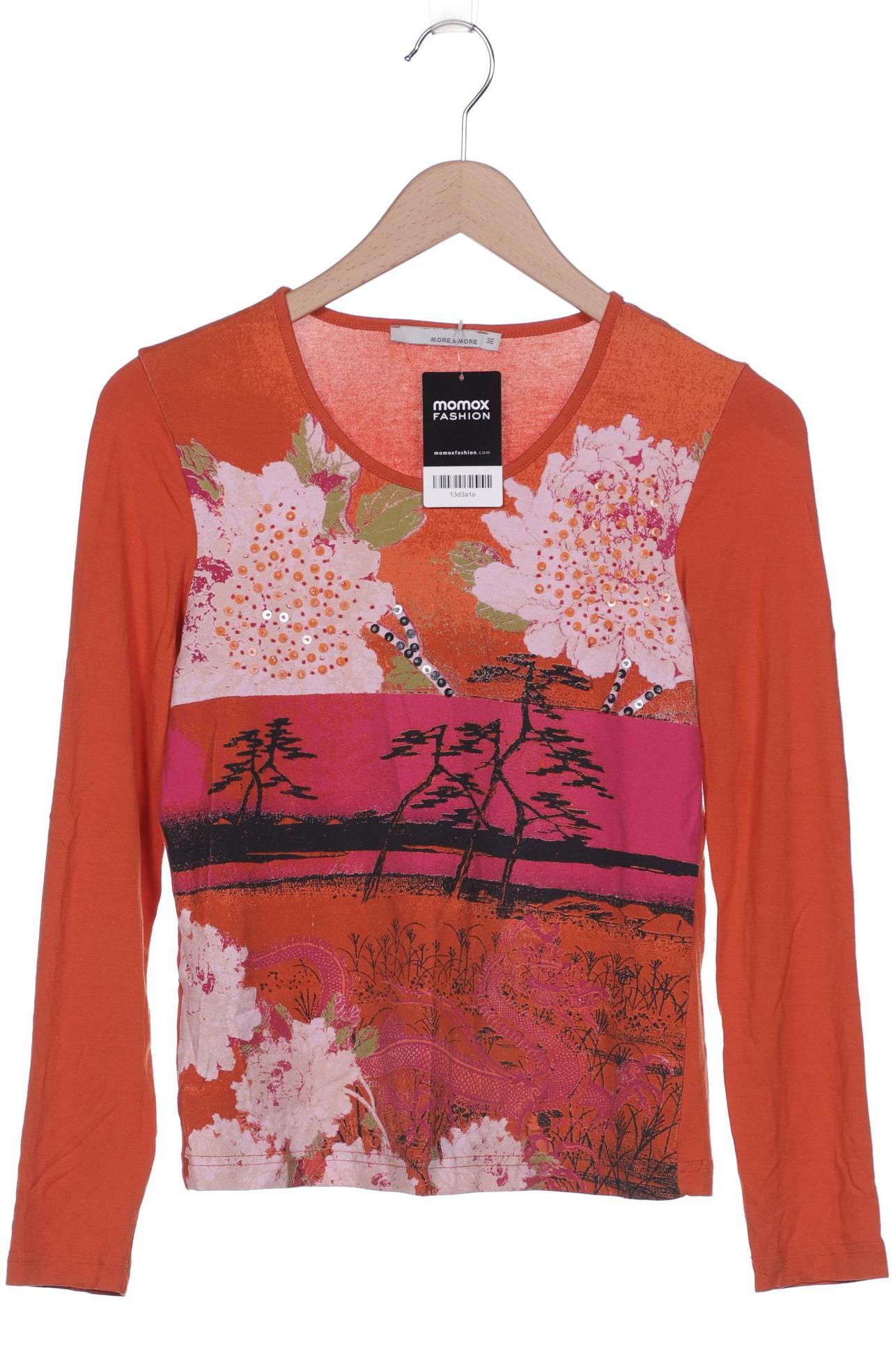 

More & More Damen Langarmshirt, orange, Gr. 36