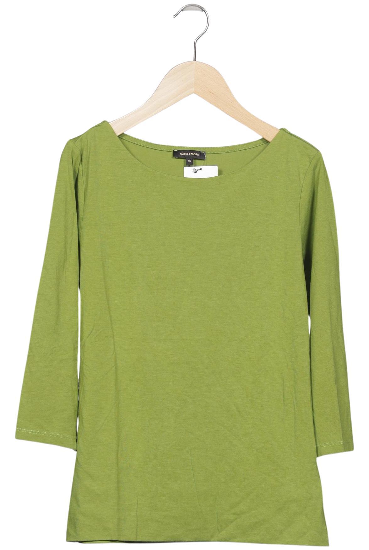 

More & More Damen Langarmshirt, grün, Gr. 36