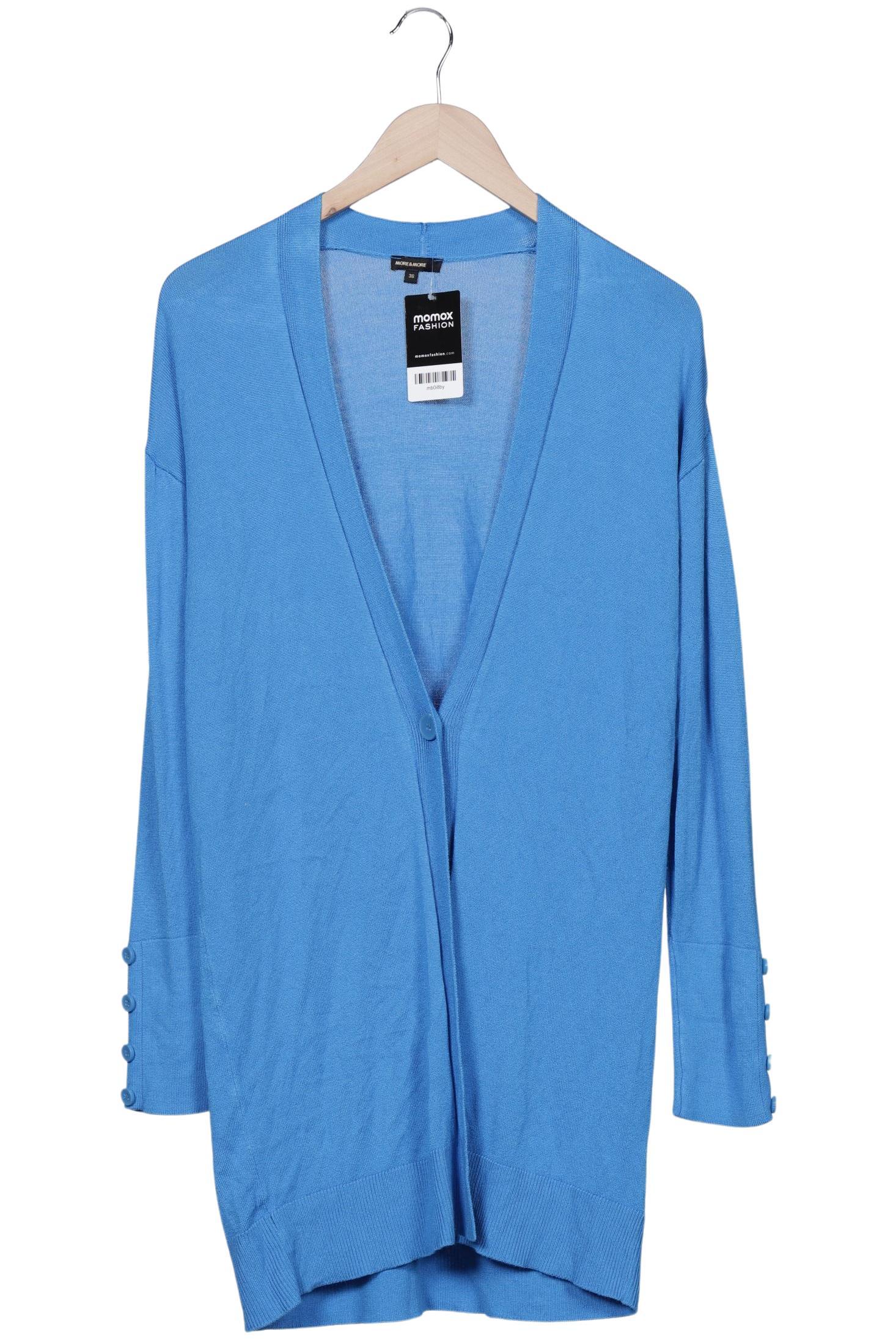 

More & More Damen Strickjacke, blau, Gr. 36