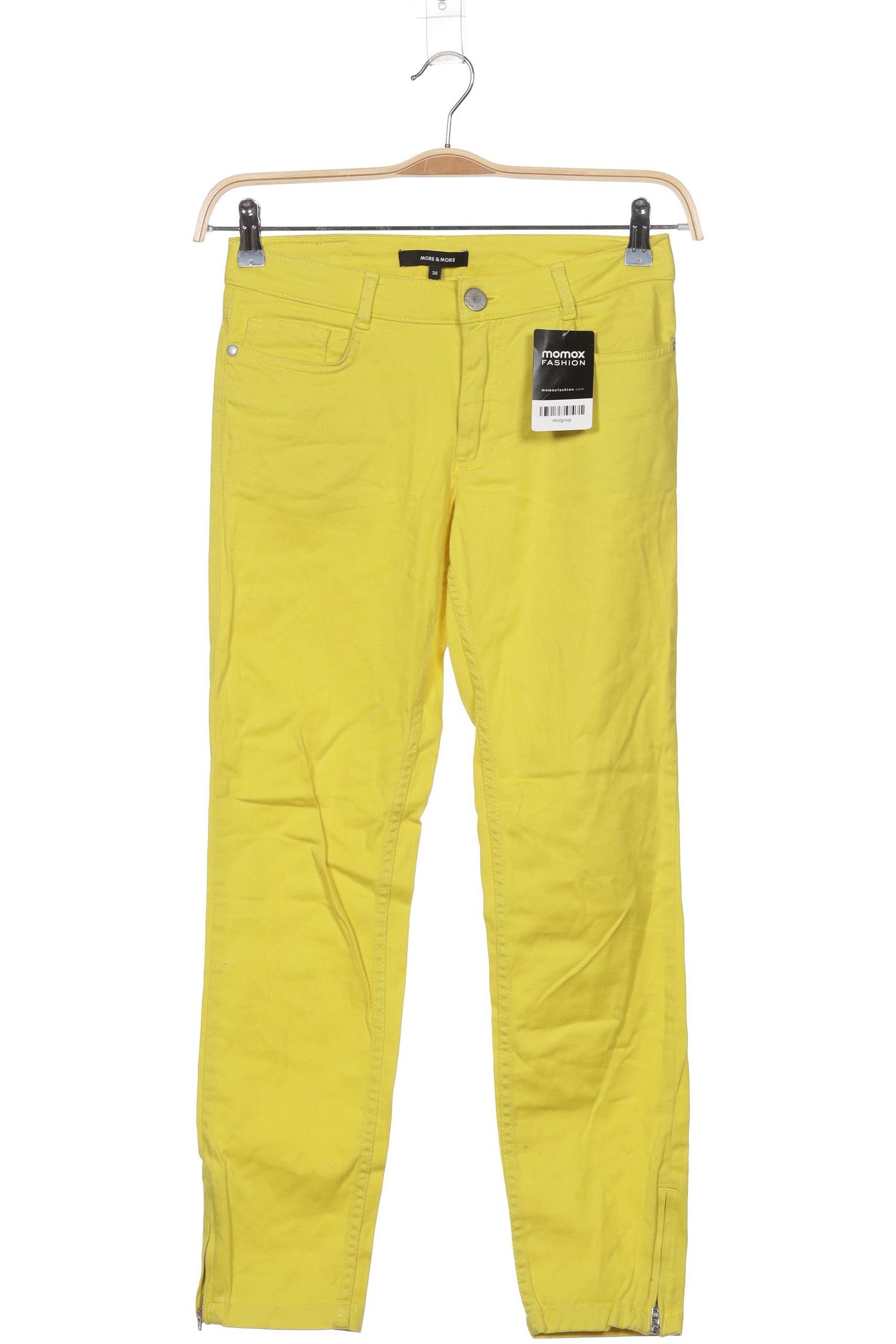 

More & More Damen Jeans, gelb, Gr. 34