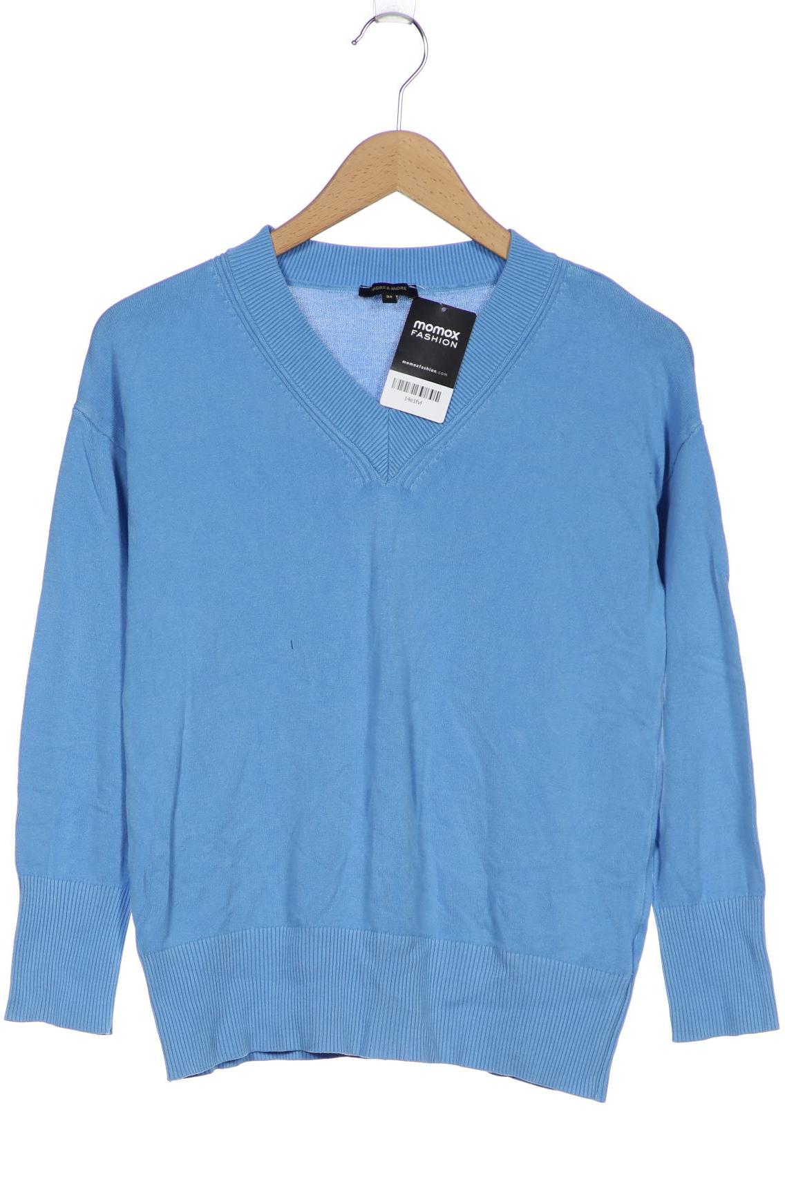 

More & More Damen Pullover, blau, Gr. 34