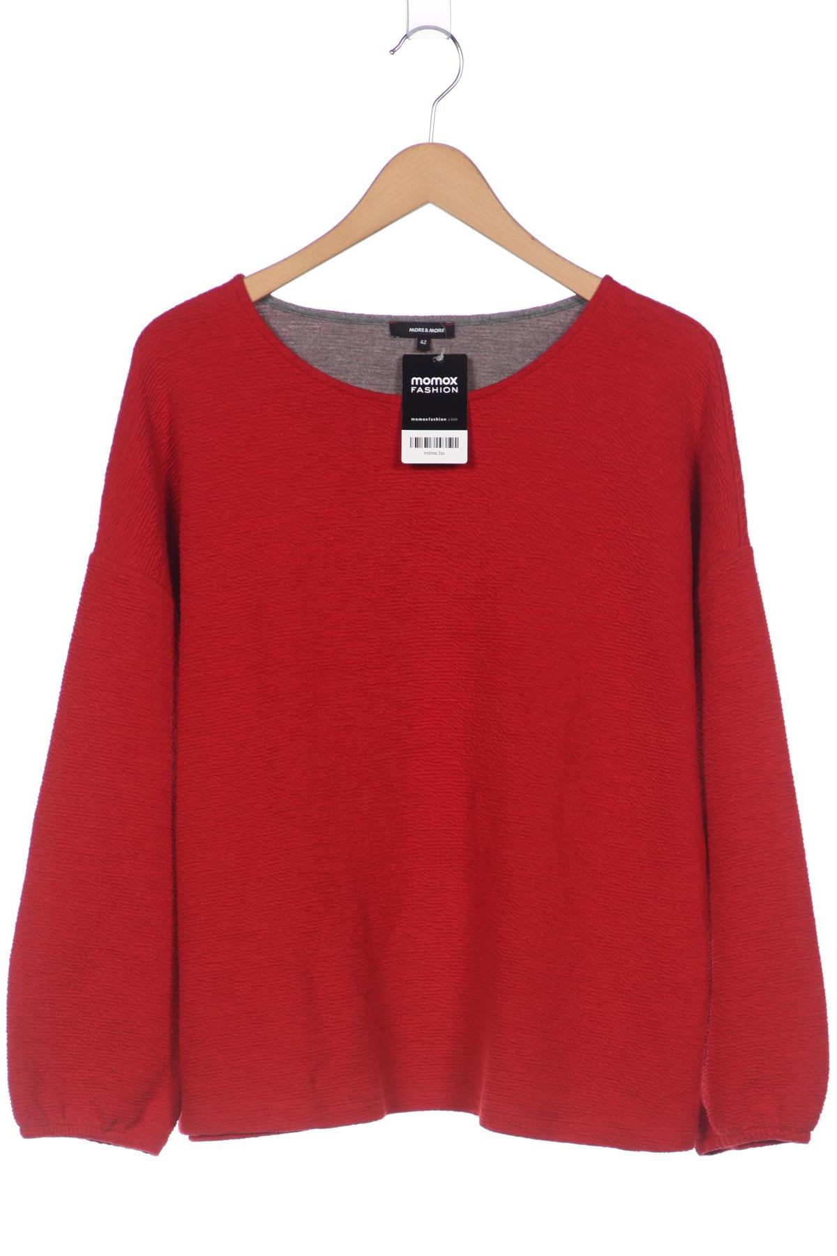 

More & More Damen Langarmshirt, rot, Gr. 42