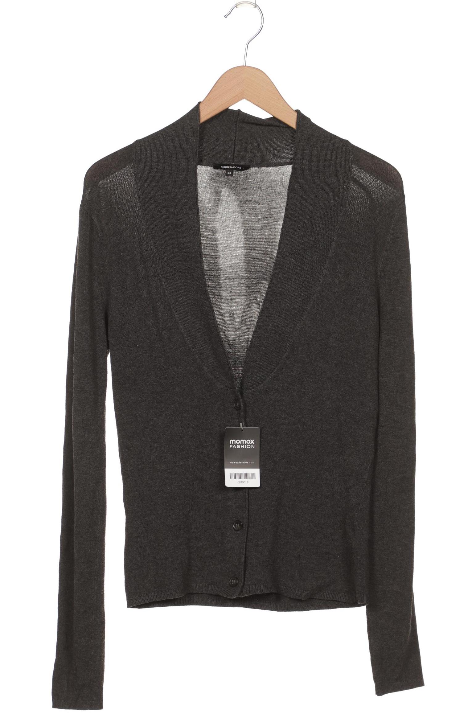 

More & More Damen Strickjacke, grau, Gr. 34