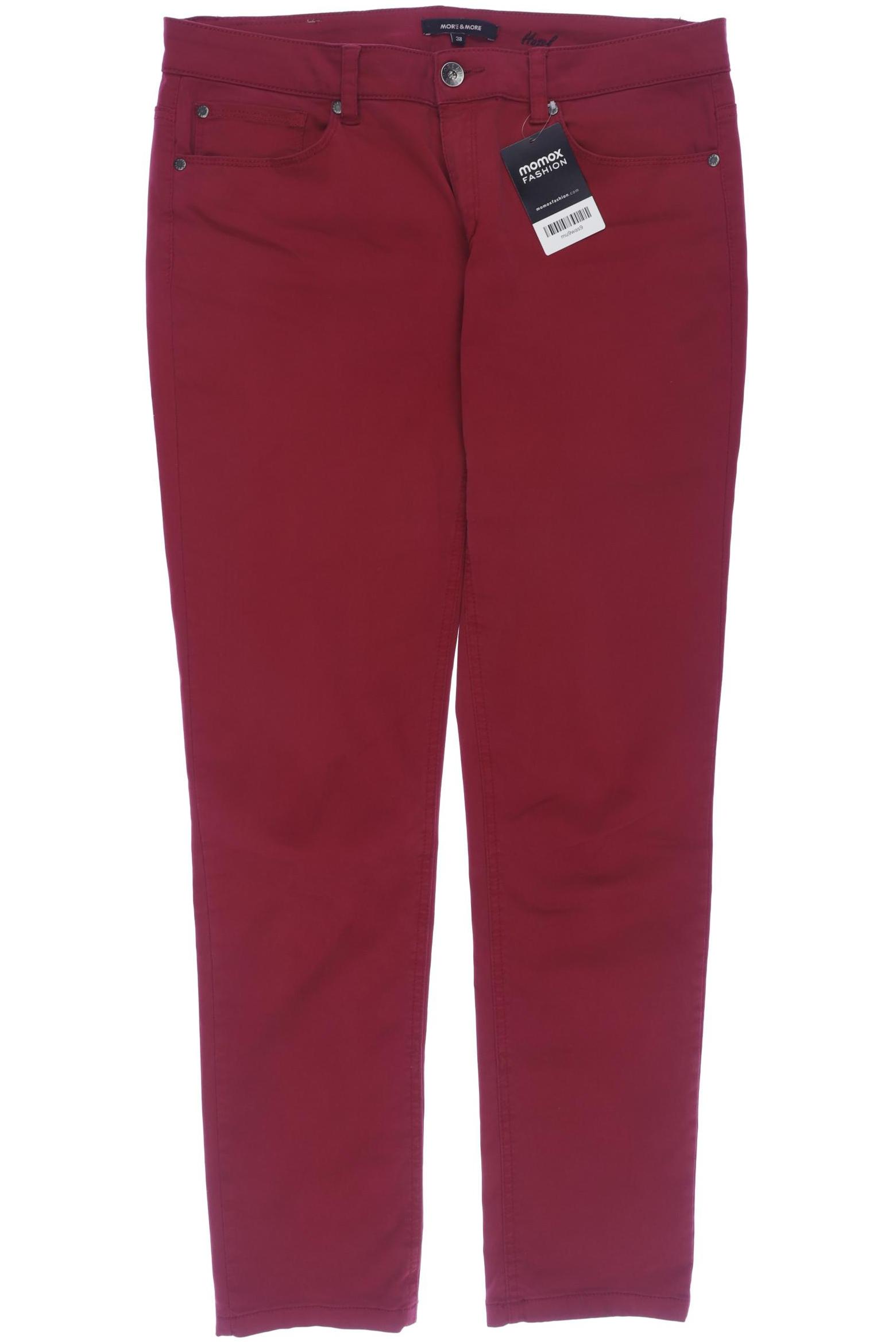 

More & More Damen Stoffhose, rot, Gr. 38