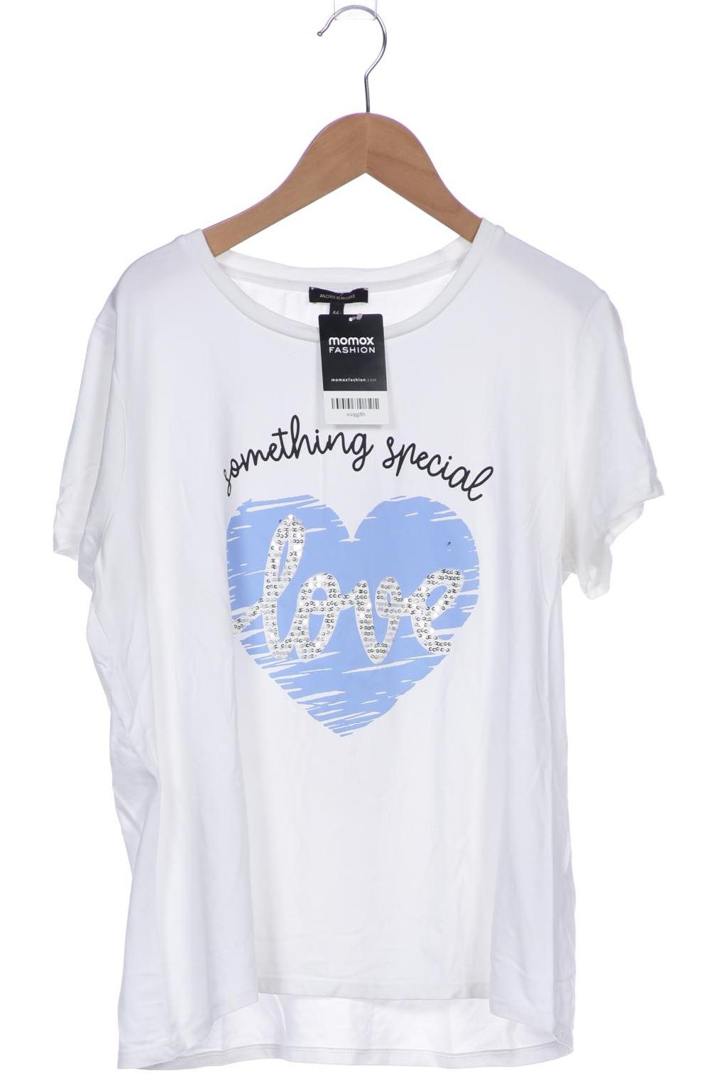 

More & More Damen T-Shirt, weiß, Gr. 44