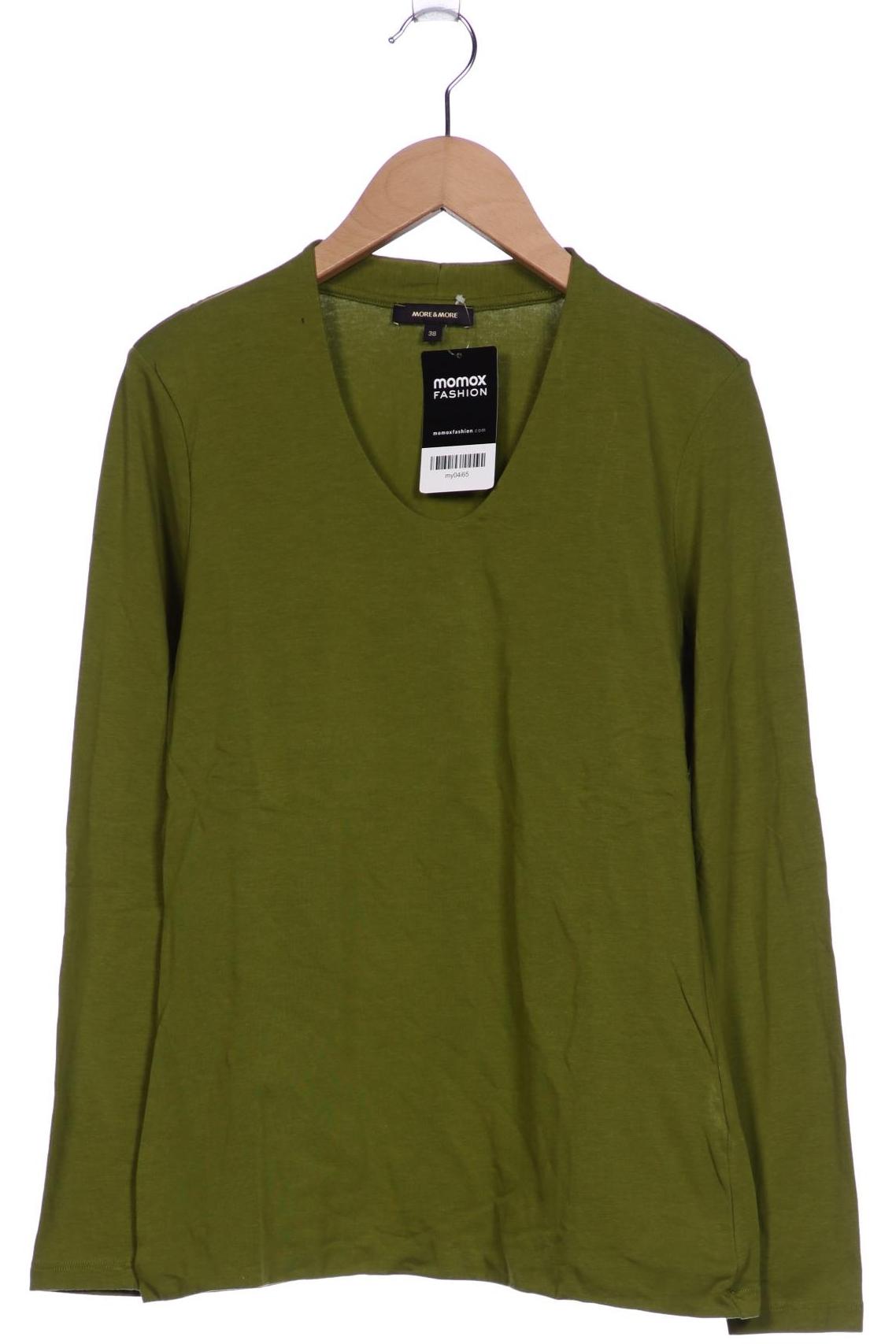 

More & More Damen Langarmshirt, grün, Gr. 38