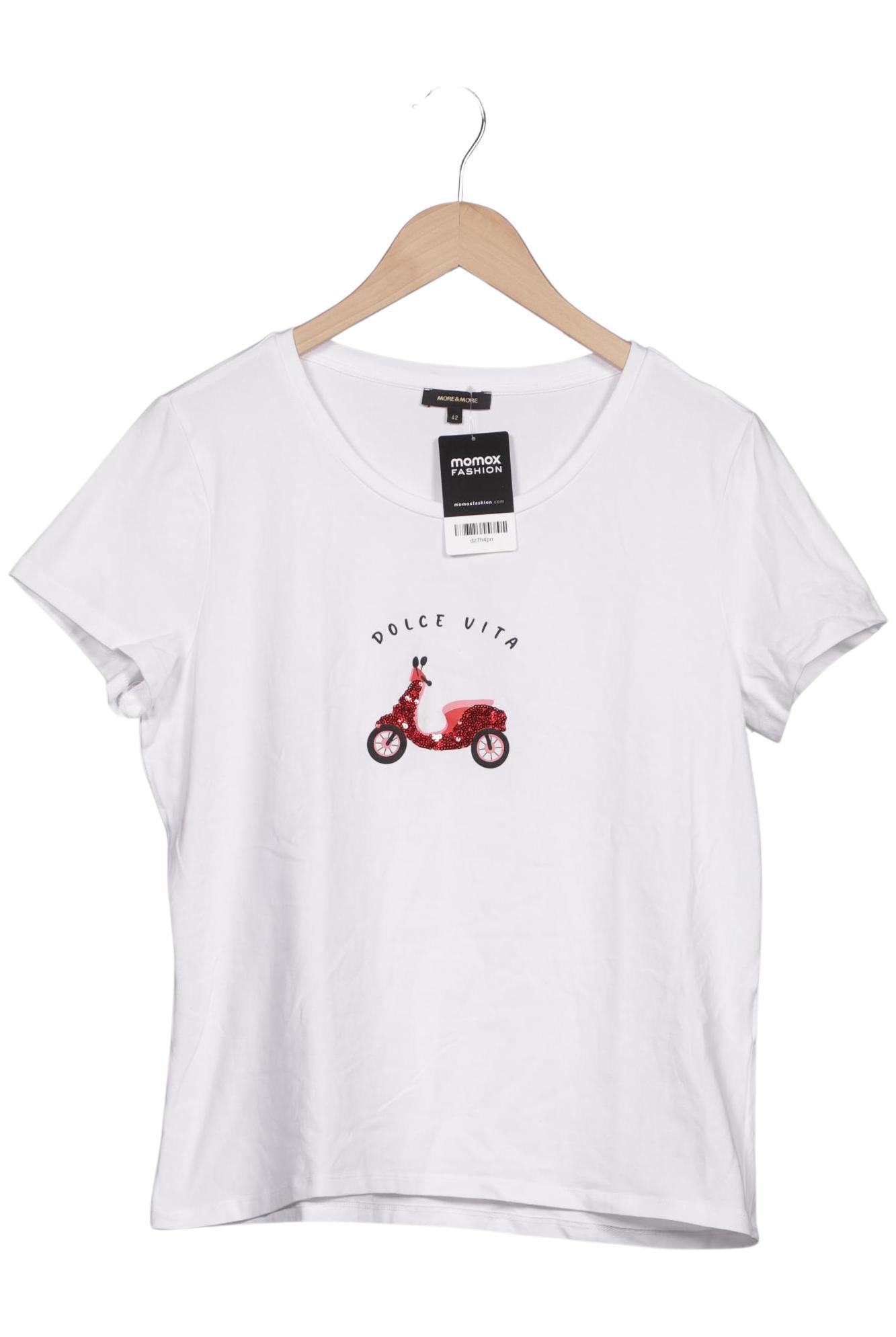 

More & More Damen T-Shirt, weiß, Gr. 42