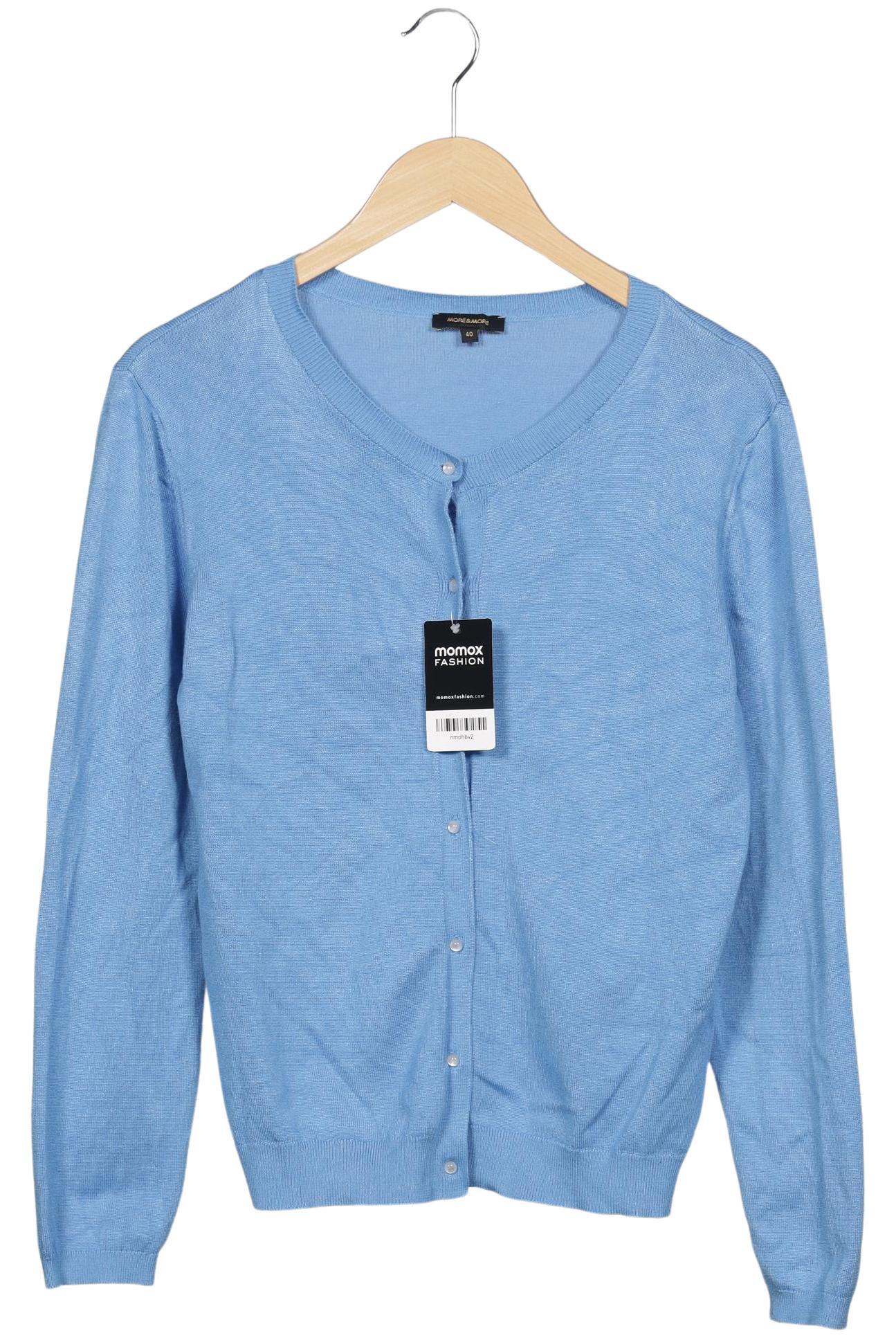 

More & More Damen Strickjacke, hellblau, Gr. 40