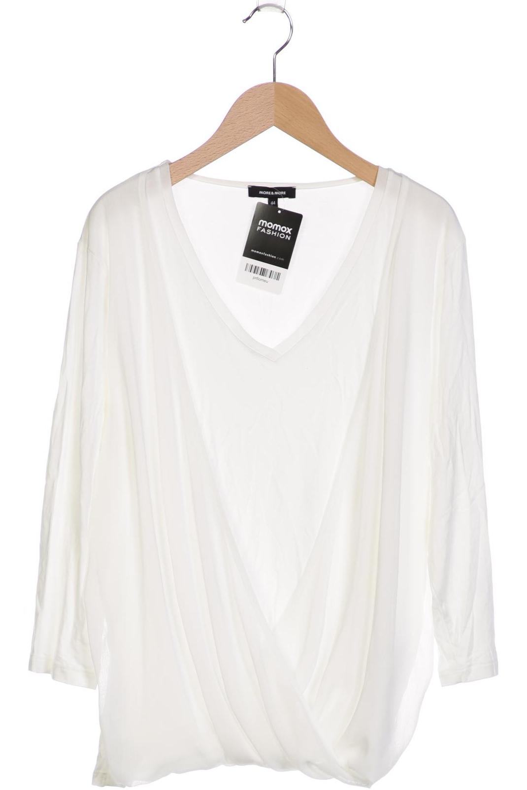 

More & More Damen Langarmshirt, weiß, Gr. 44