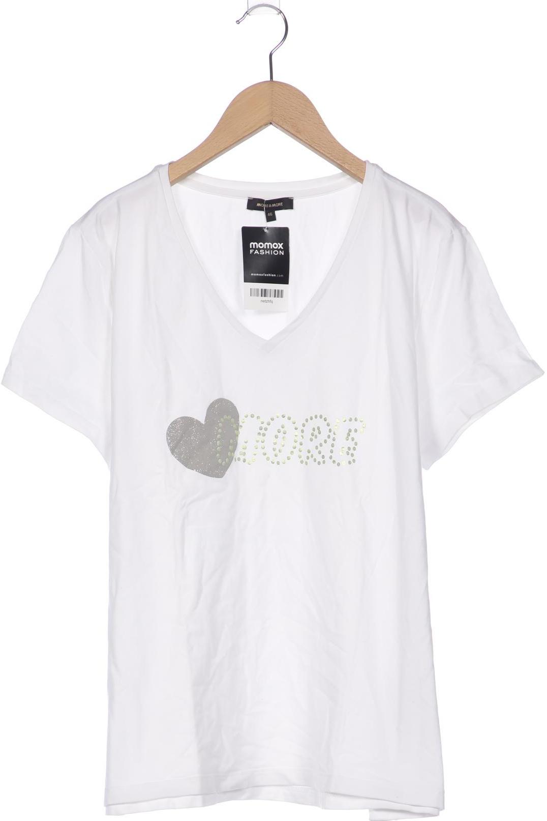 

More & More Damen T-Shirt, weiß, Gr. 46