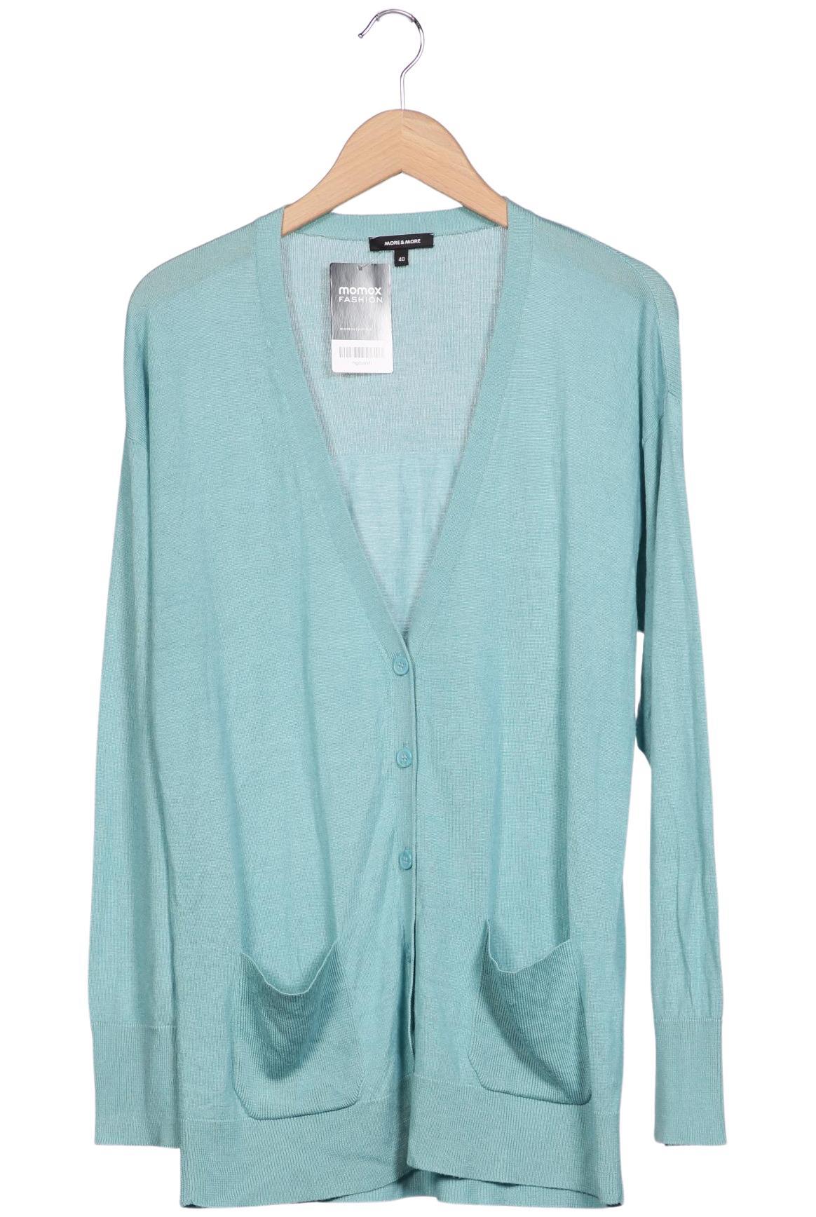 

More & More Damen Strickjacke, türkis, Gr. 40