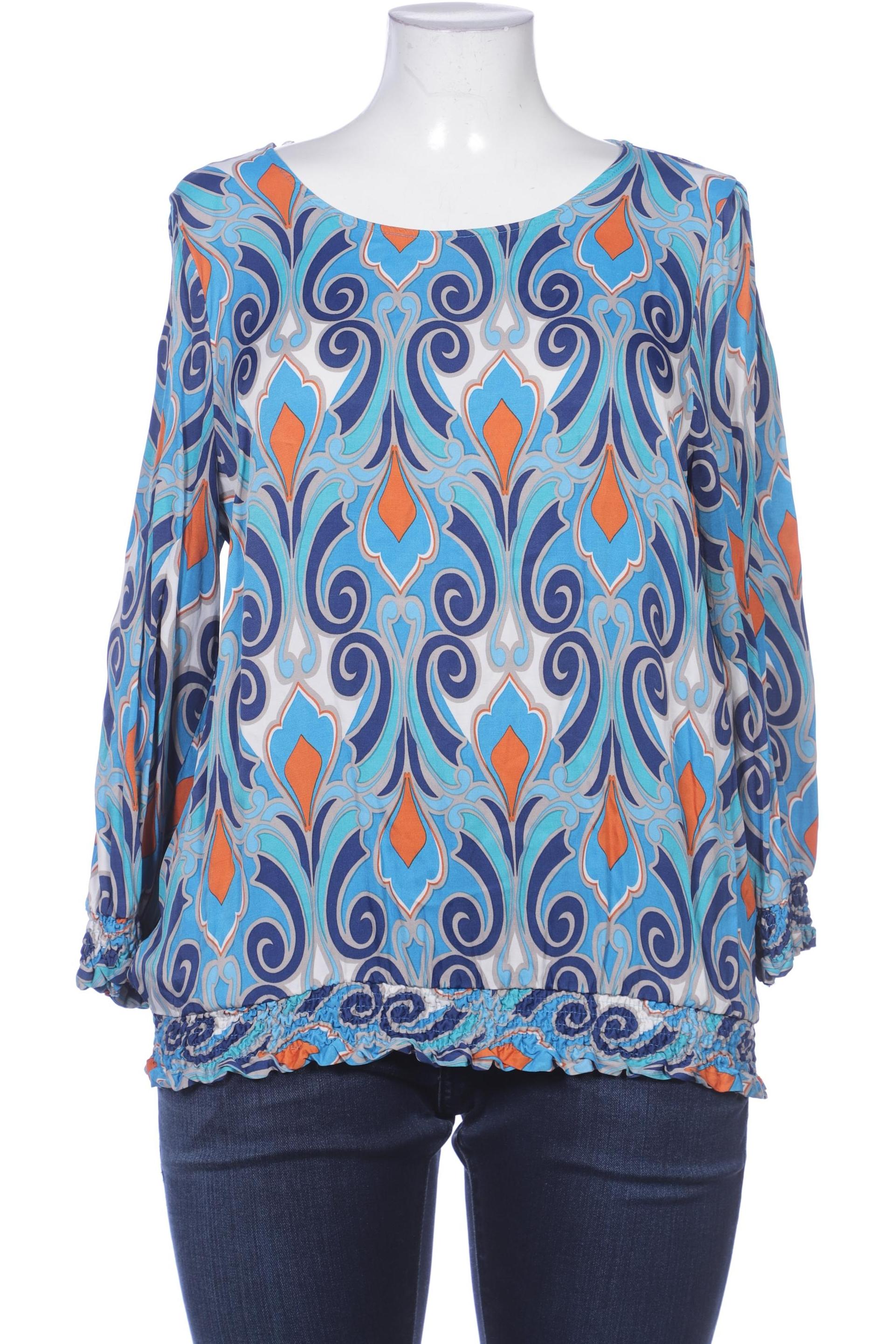 

More & More Damen Bluse, blau, Gr. 44