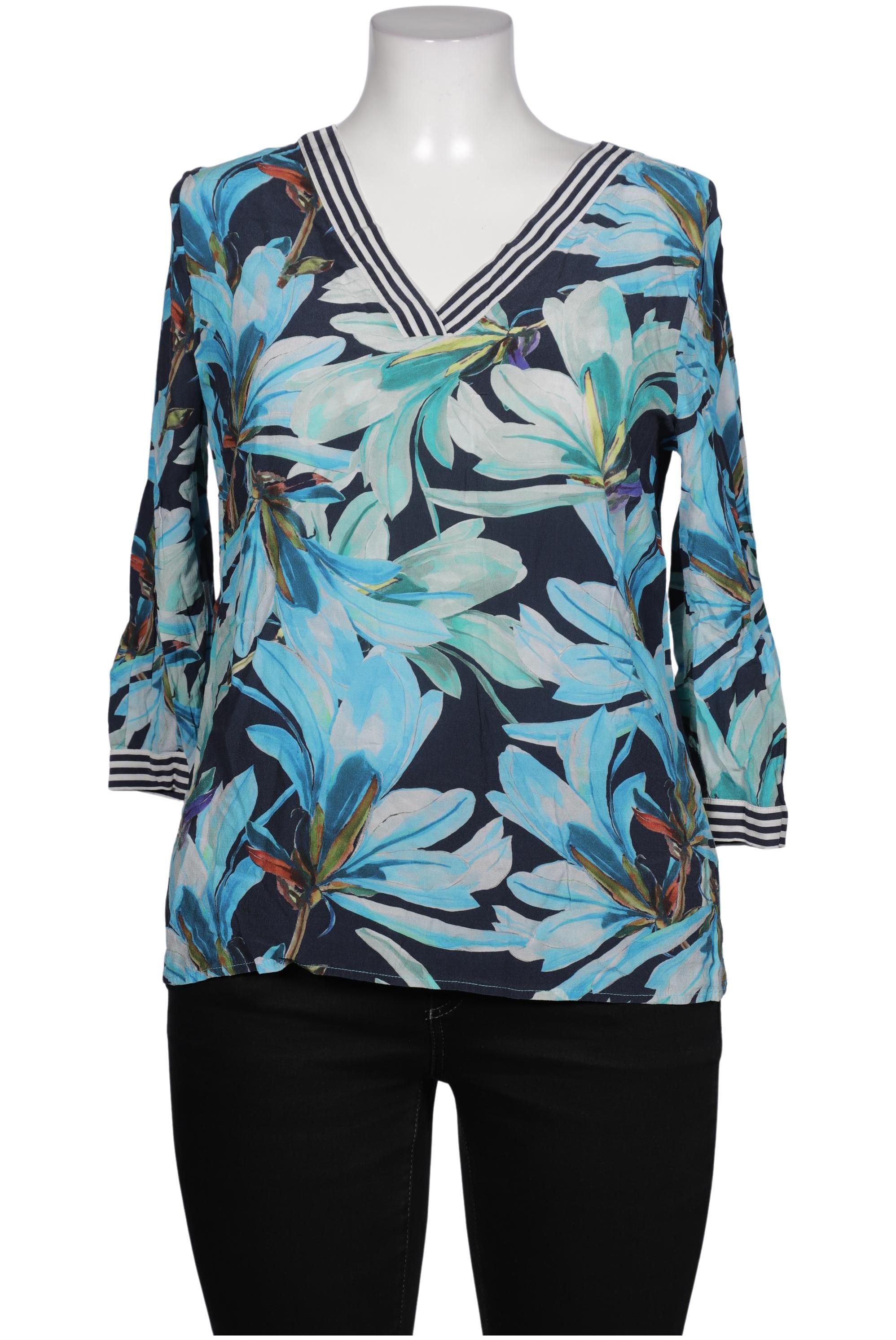 

More & More Damen Bluse, blau, Gr. 44