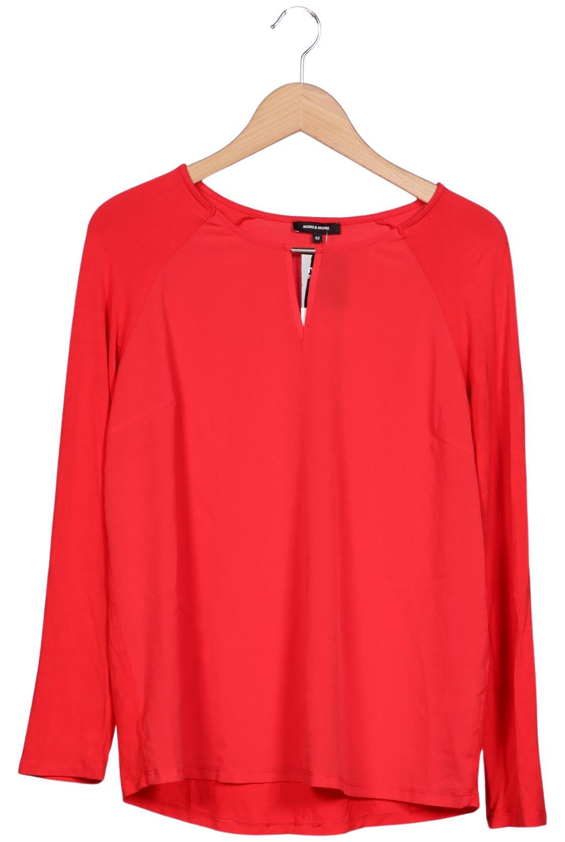 

More & More Damen Langarmshirt, rot, Gr. 42