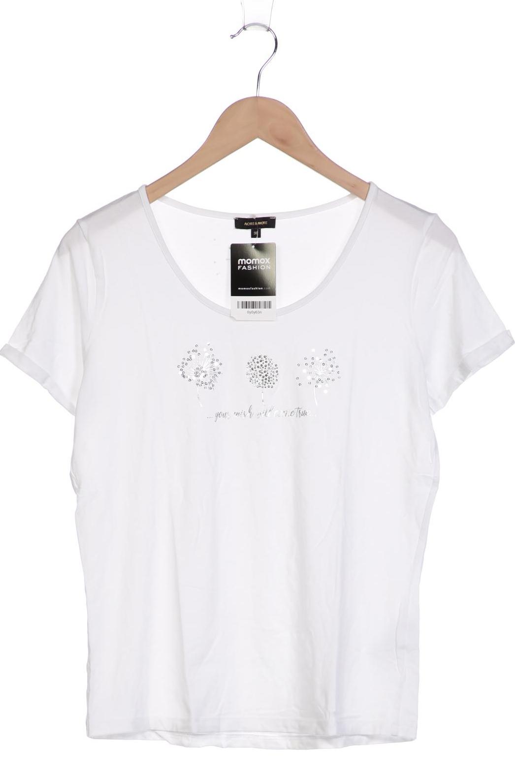 

More & More Damen T-Shirt, weiß, Gr. 38