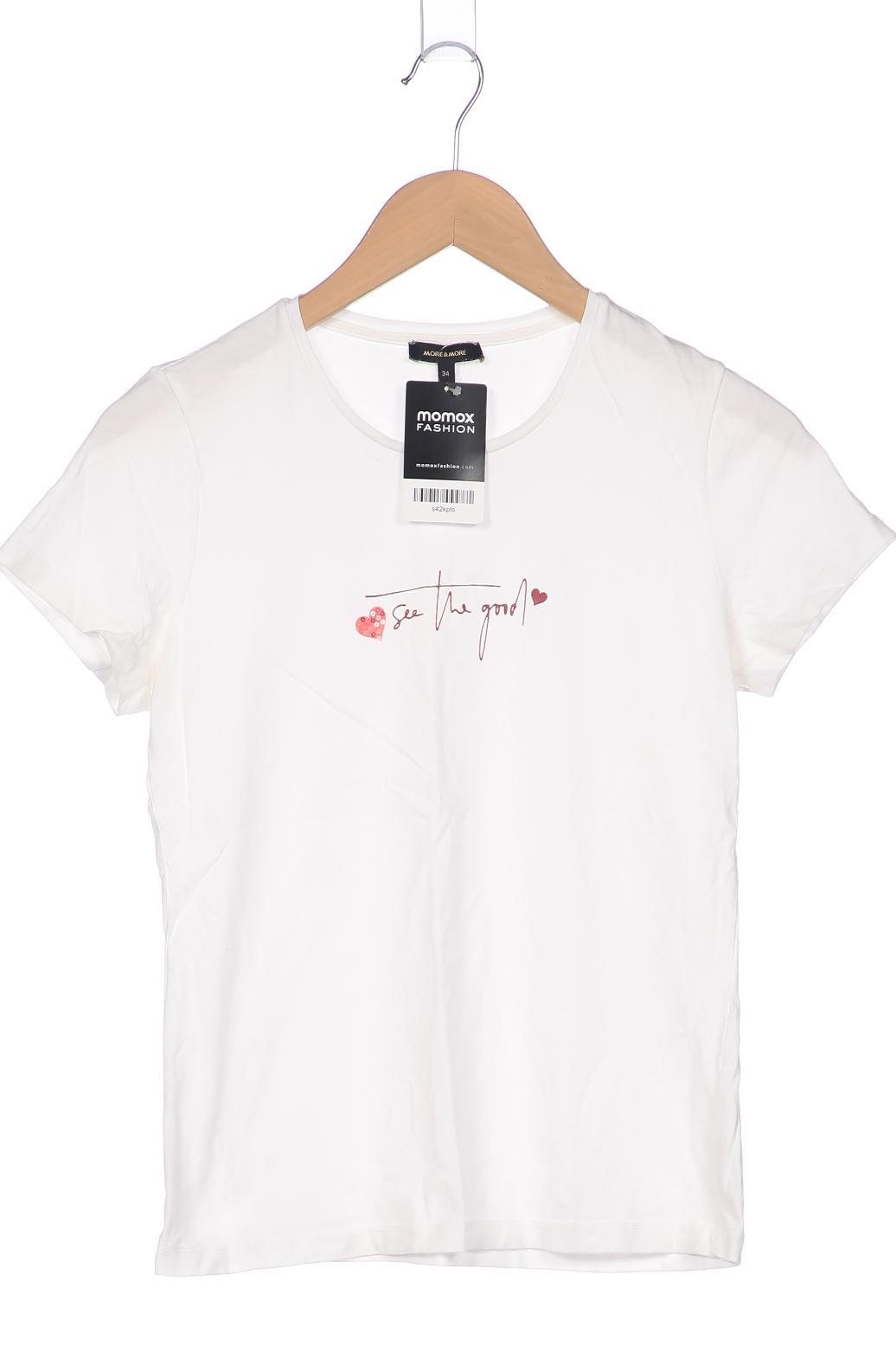 

More & More Damen T-Shirt, weiß, Gr. 34
