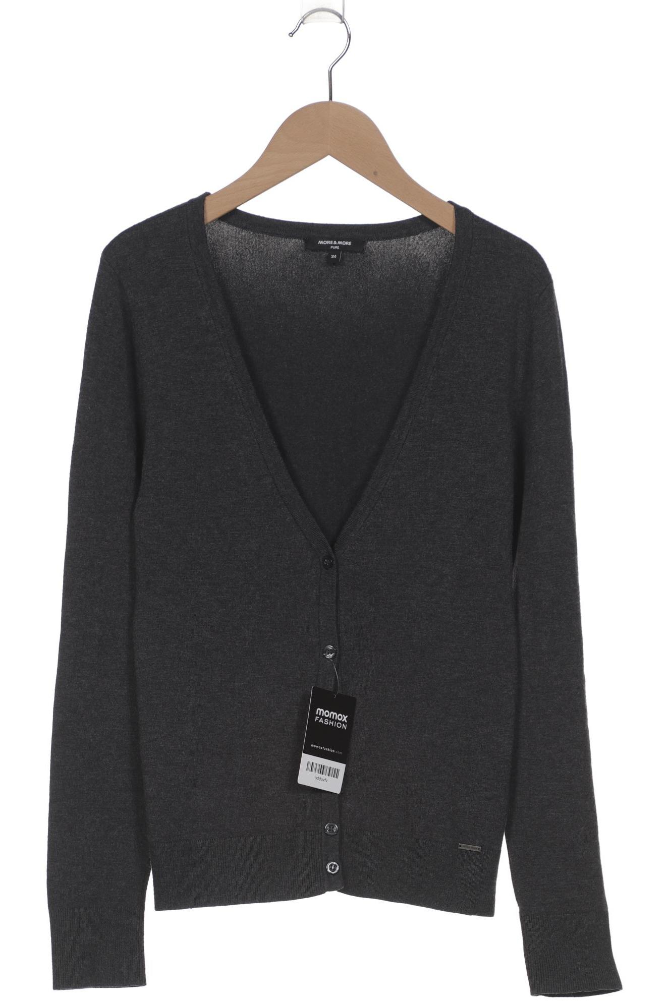 

More & More Damen Strickjacke, grau, Gr. 34