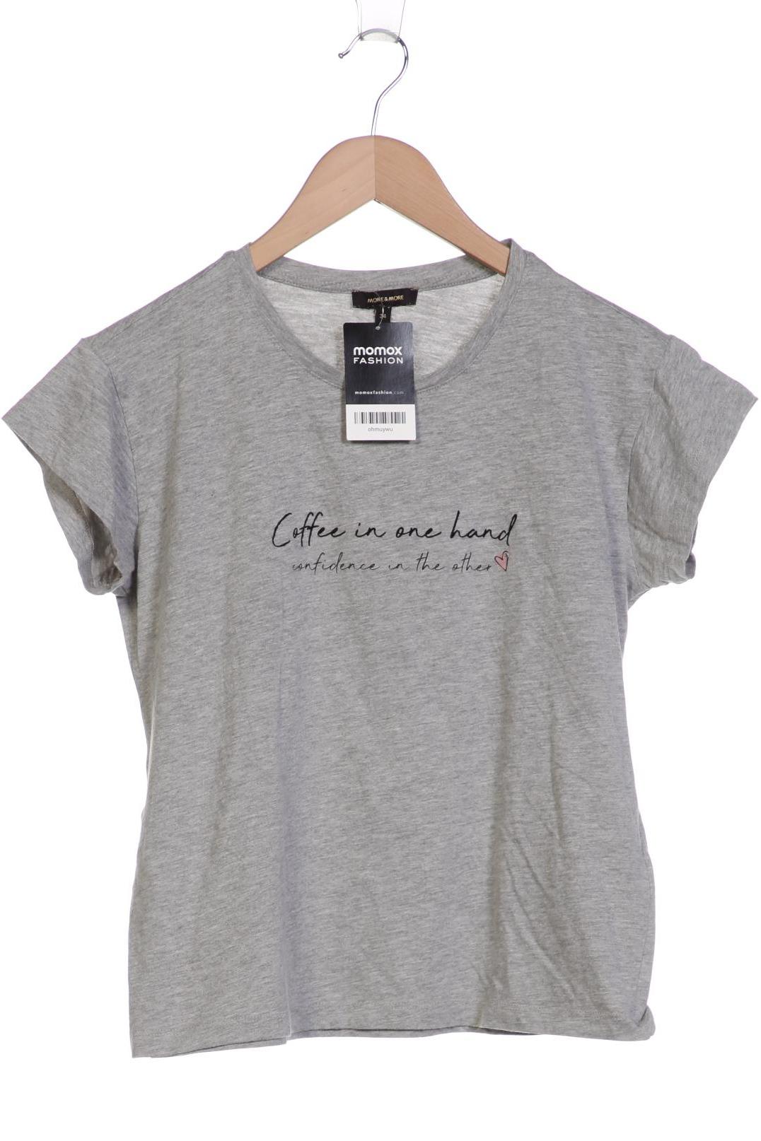 

More & More Damen T-Shirt, grau, Gr. 34