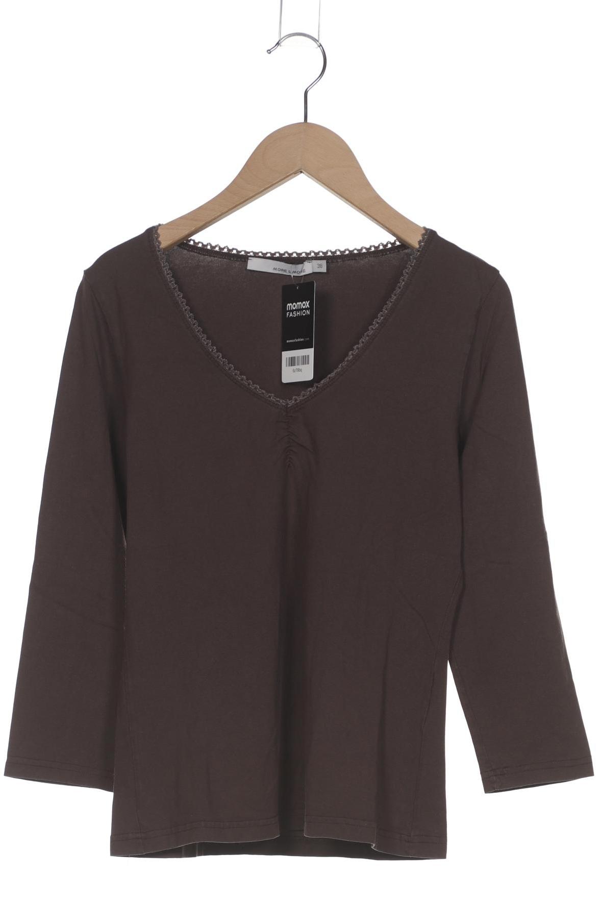 

More & More Damen Langarmshirt, braun, Gr. 38