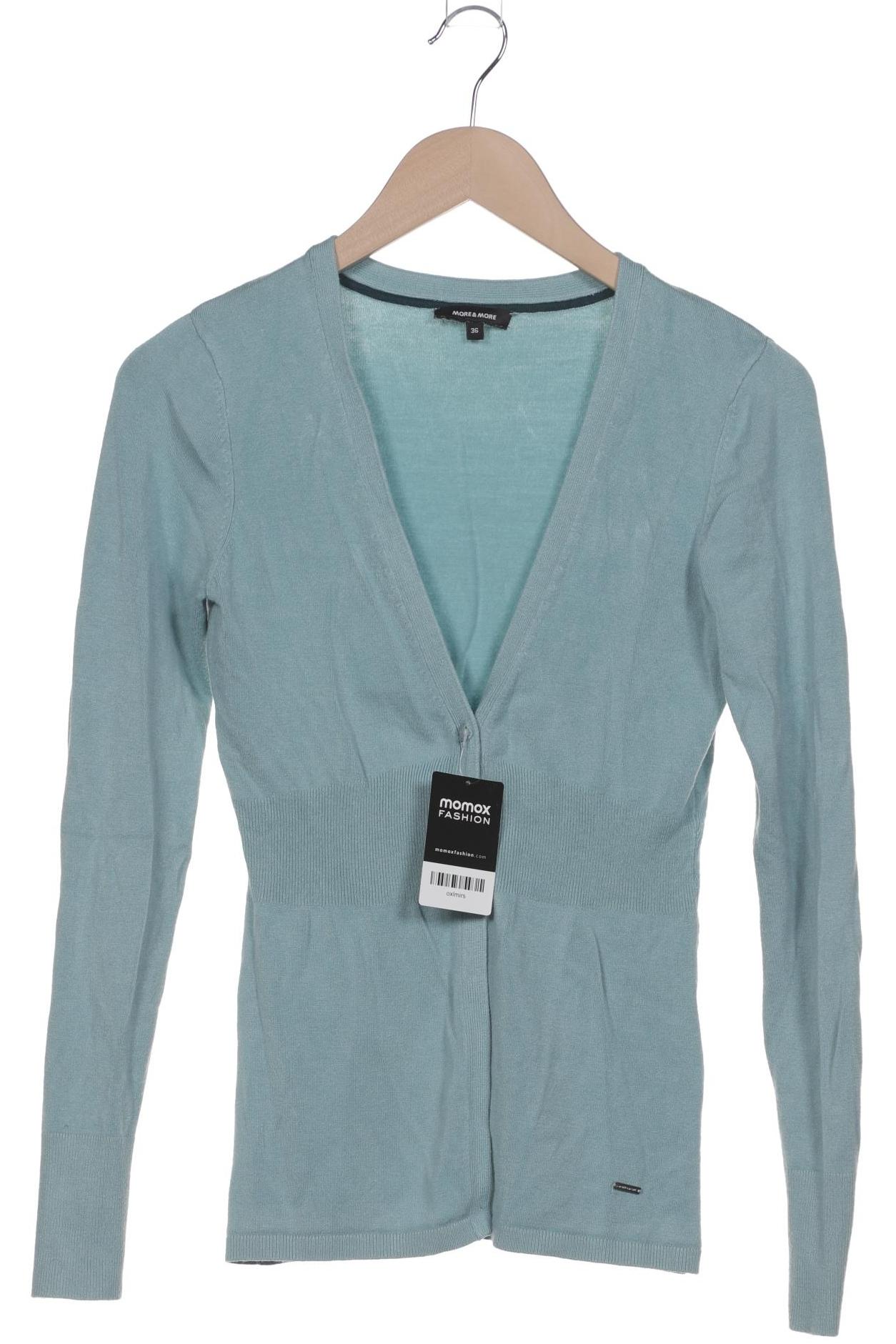 

More & More Damen Strickjacke, hellblau, Gr. 36