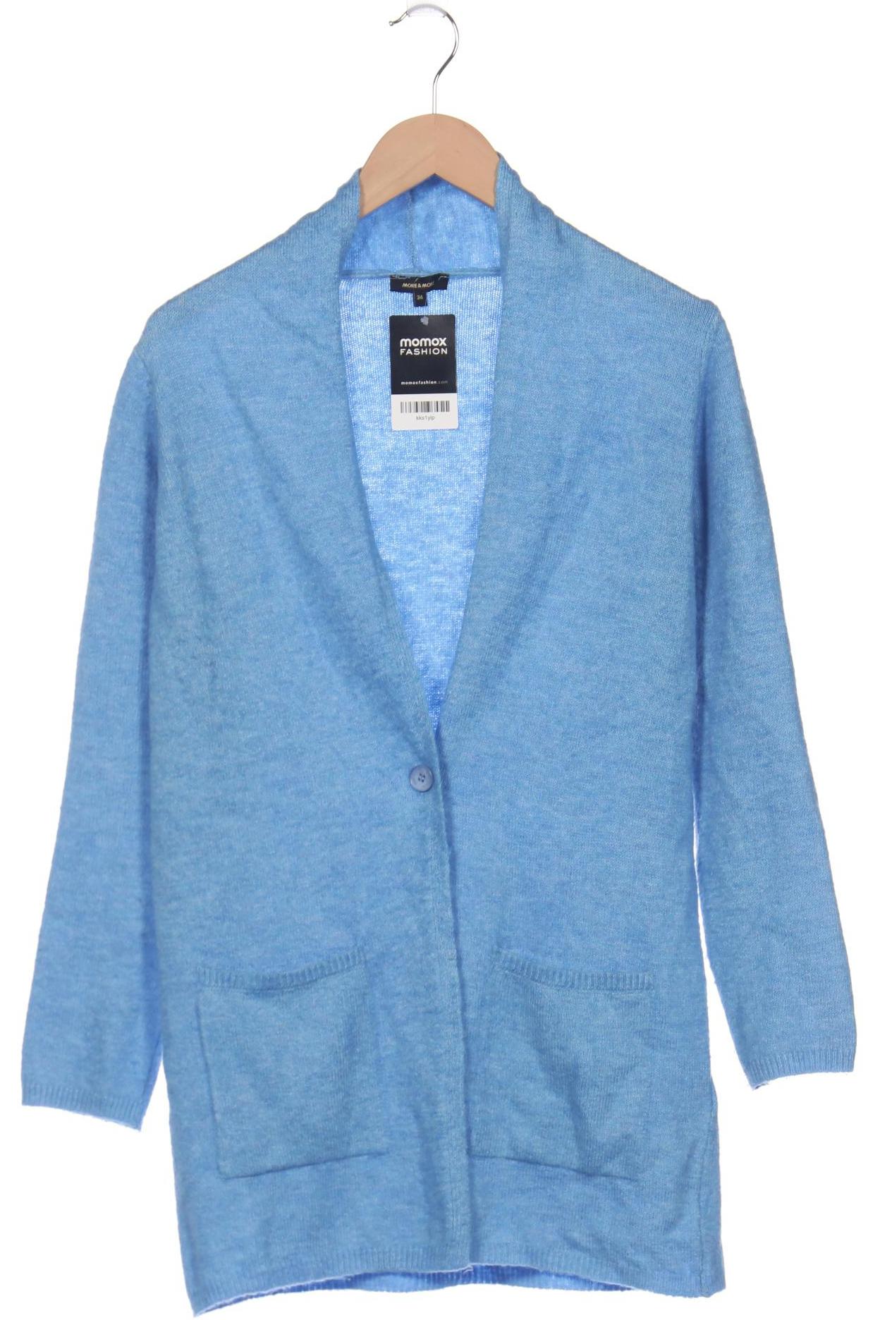 

More & More Damen Strickjacke, blau, Gr. 34