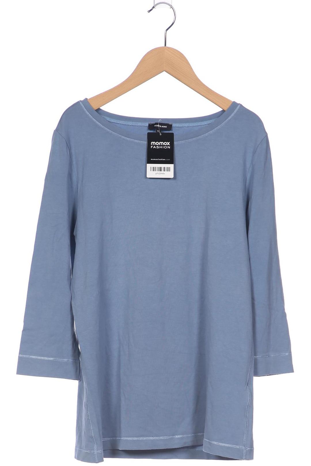 

More & More Damen Langarmshirt, blau, Gr. 42