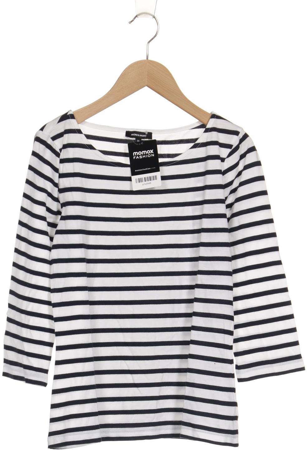 

More & More Damen Langarmshirt, weiß, Gr. 36