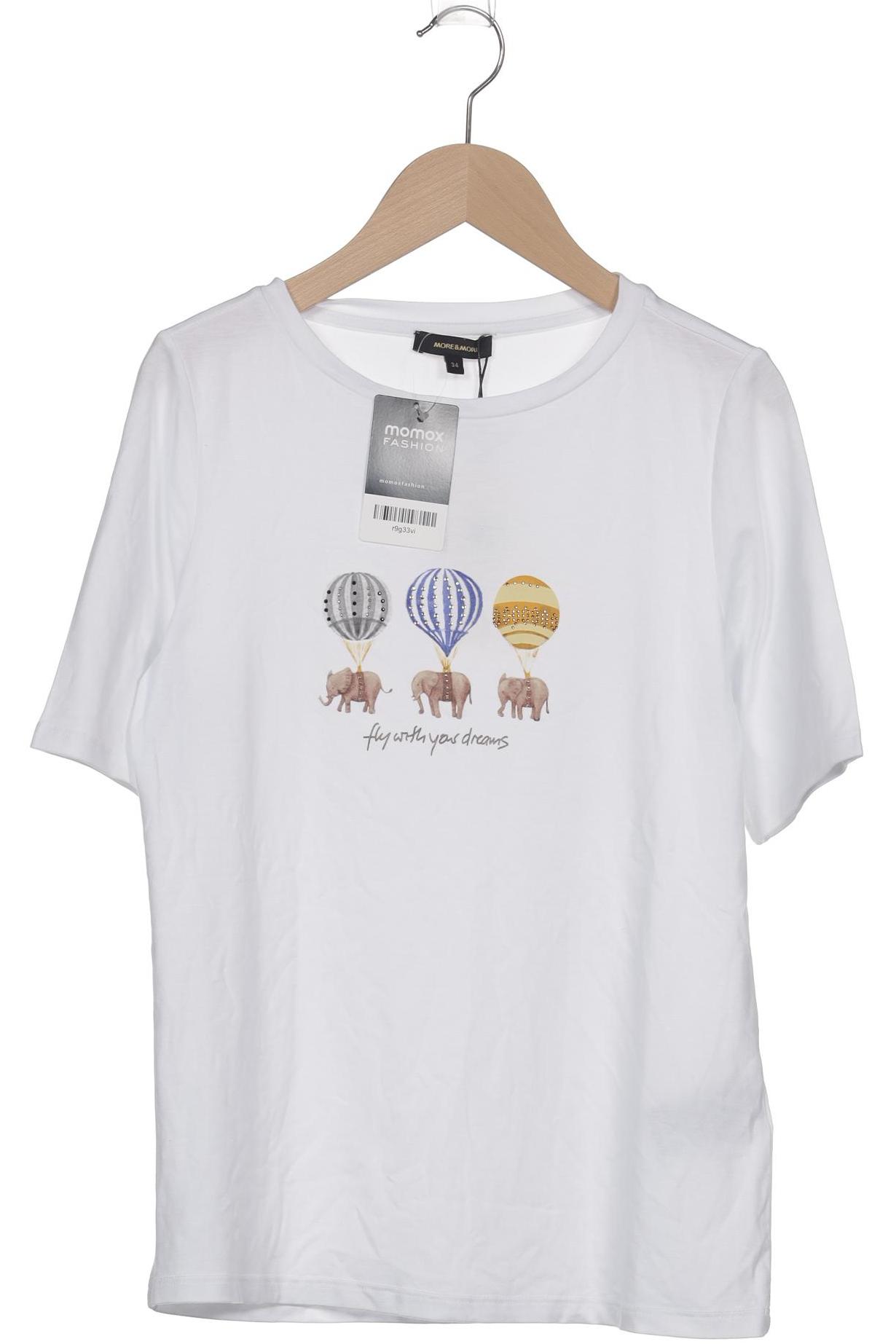 

More & More Damen T-Shirt, weiß, Gr. 34