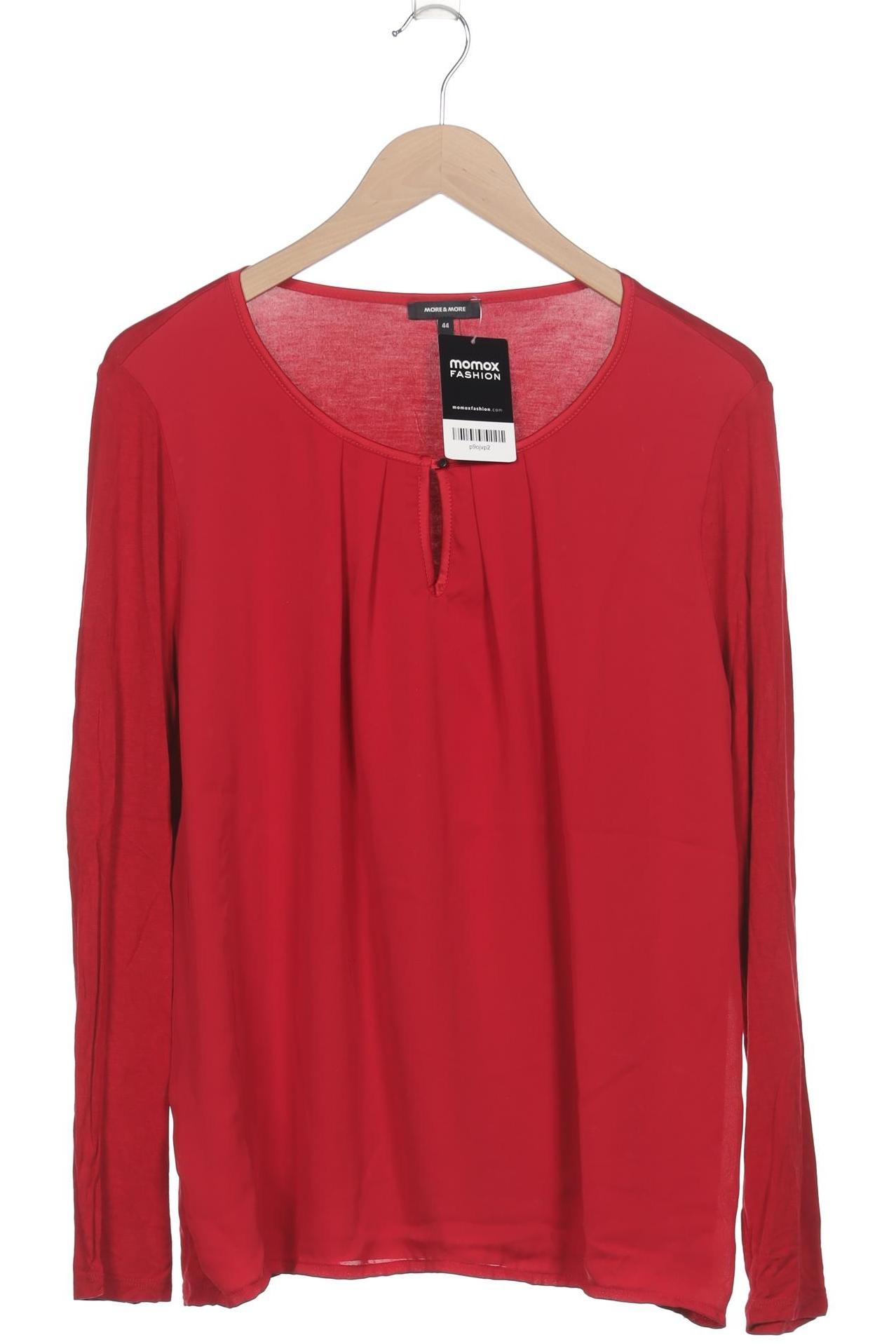 

More & More Damen Langarmshirt, rot, Gr. 44
