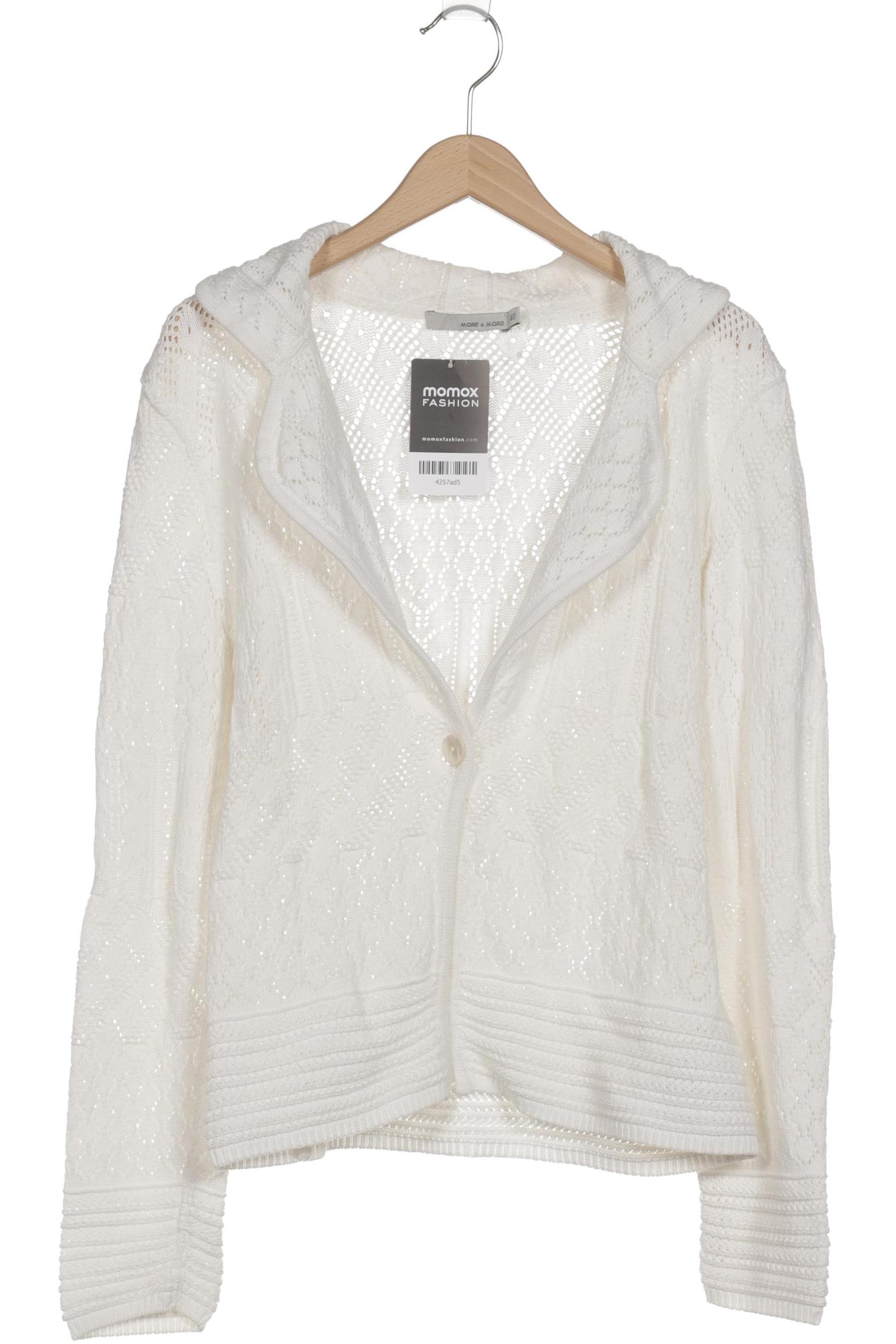 

More & More Damen Strickjacke, weiß, Gr. 40