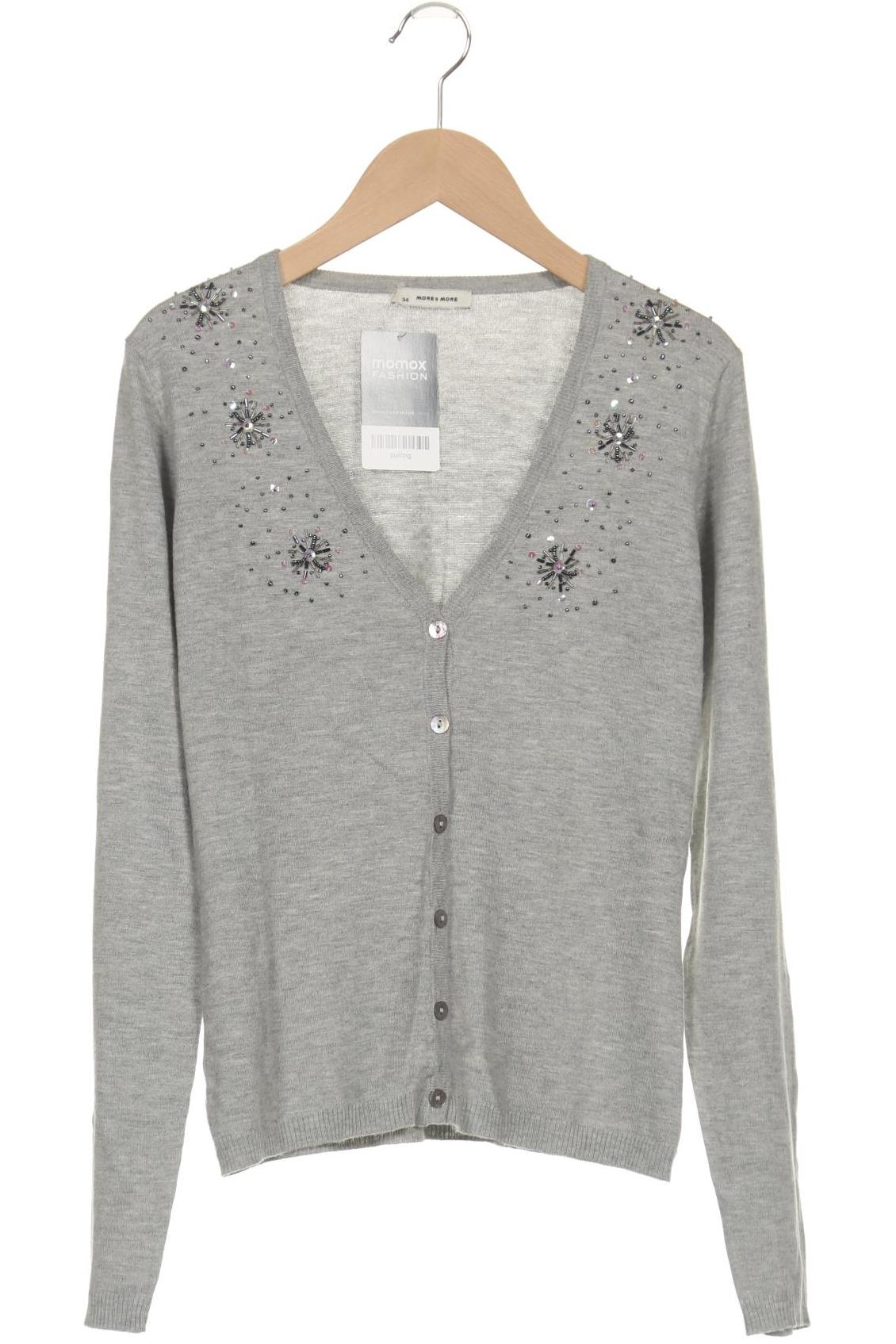

More & More Damen Strickjacke, grau, Gr. 34