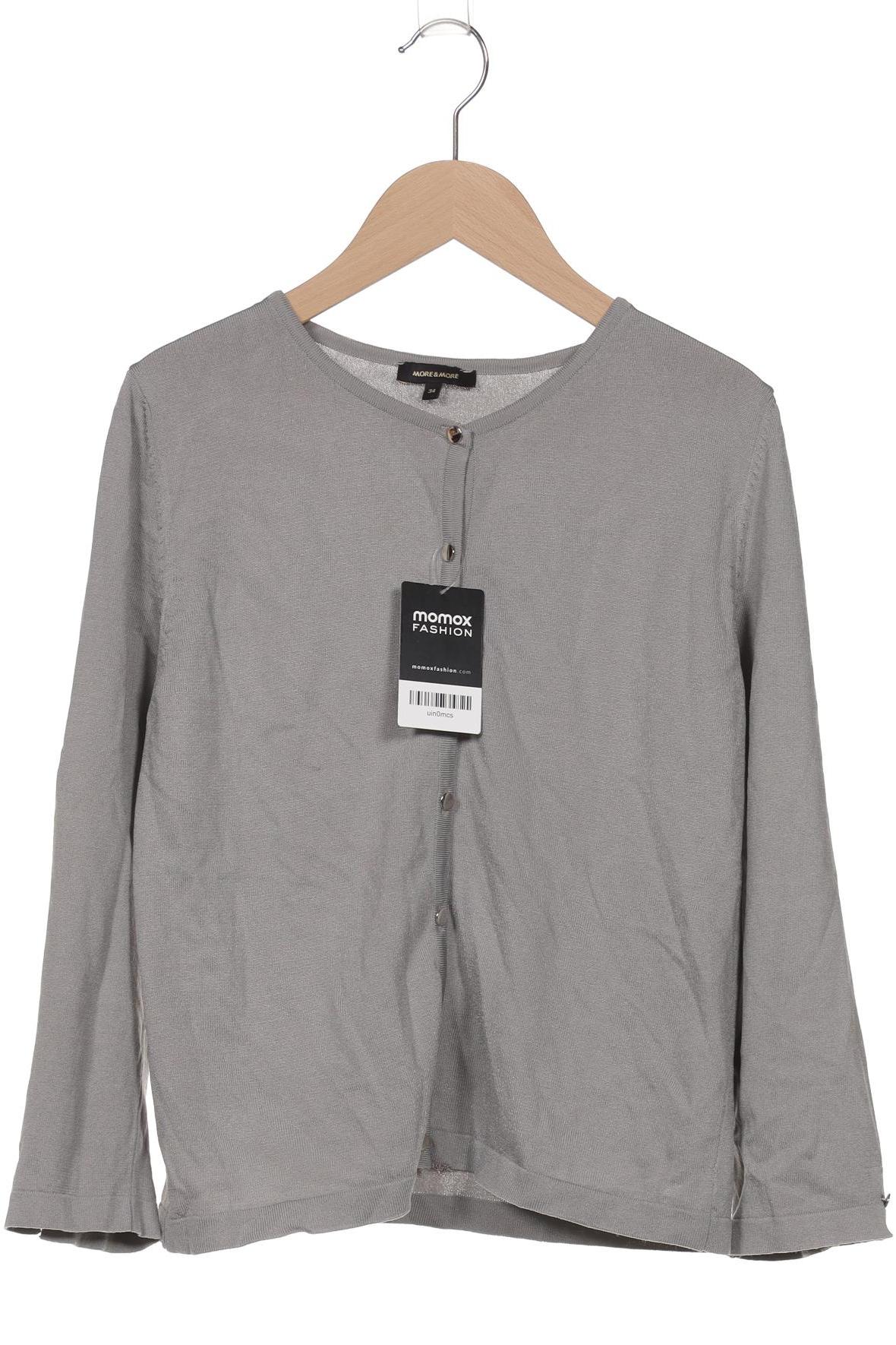 

More & More Damen Strickjacke, grau, Gr. 34