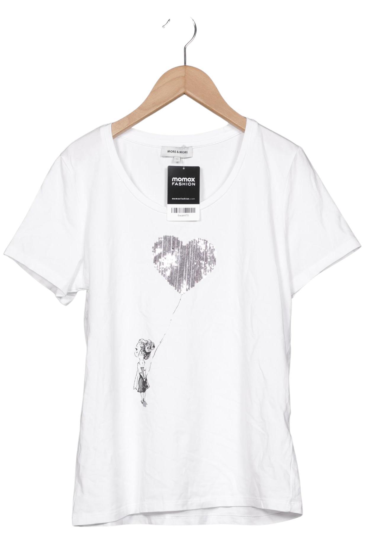 

More & More Damen T-Shirt, weiß, Gr. 38