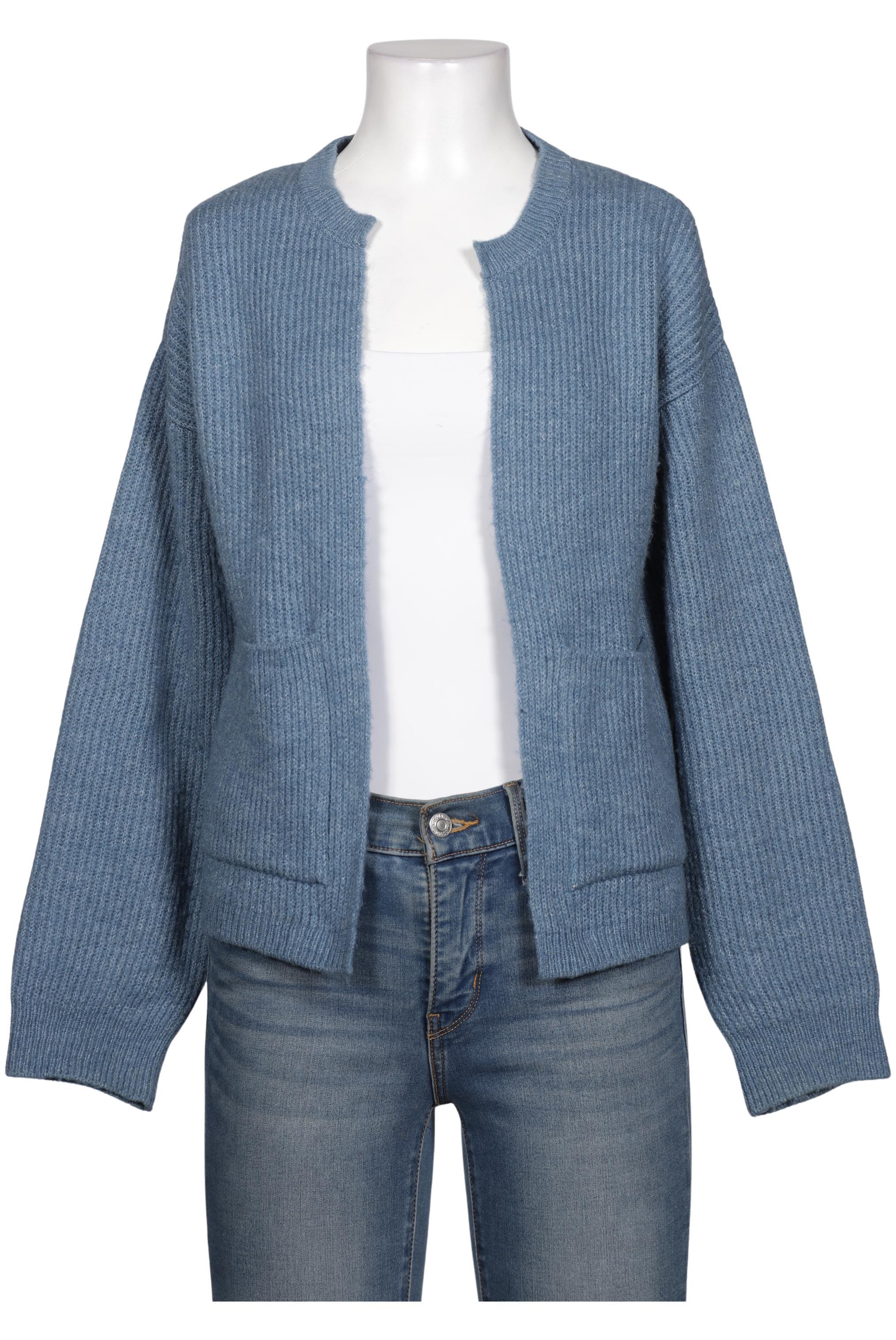 

More & More Damen Strickjacke, blau, Gr. 34
