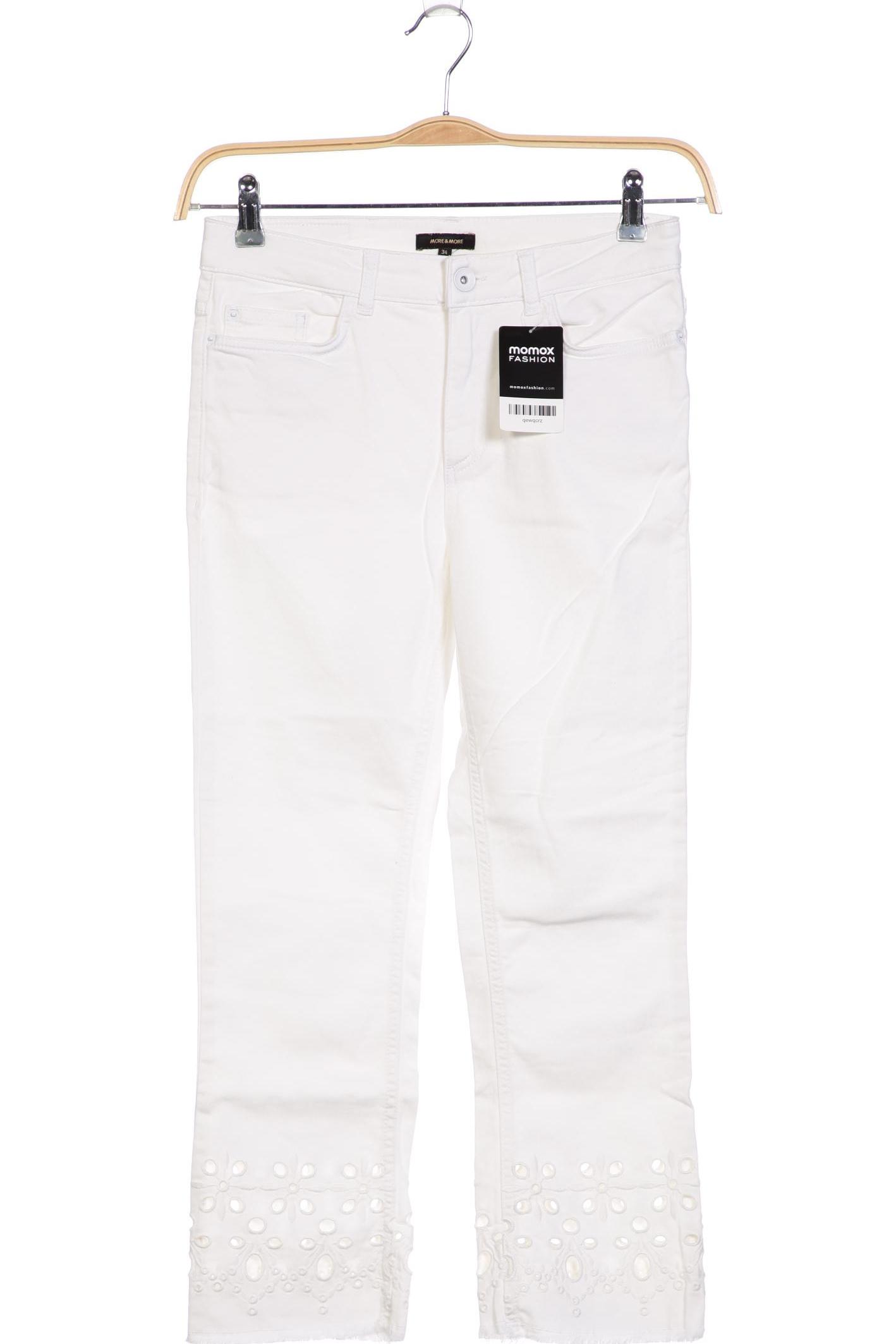 

More & More Damen Jeans, weiß, Gr. 34