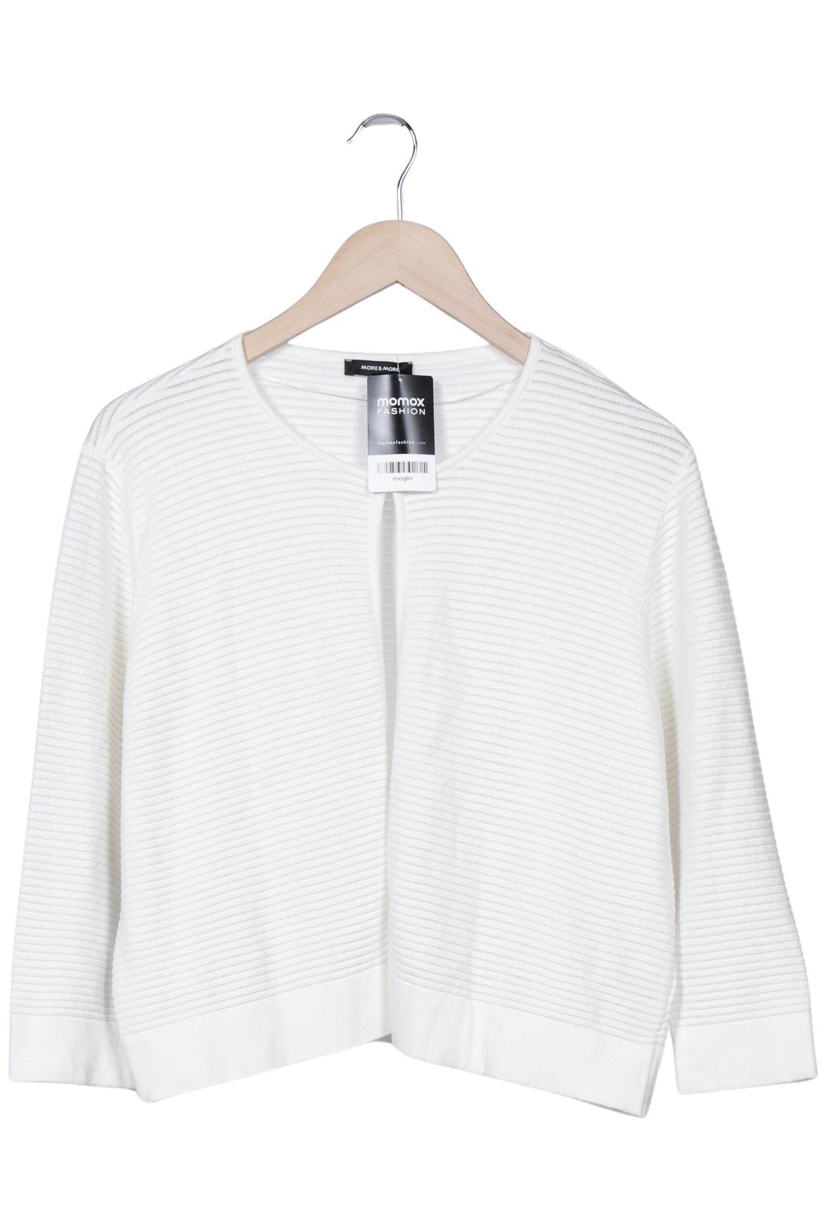 

More & More Damen Strickjacke, weiß, Gr. 44