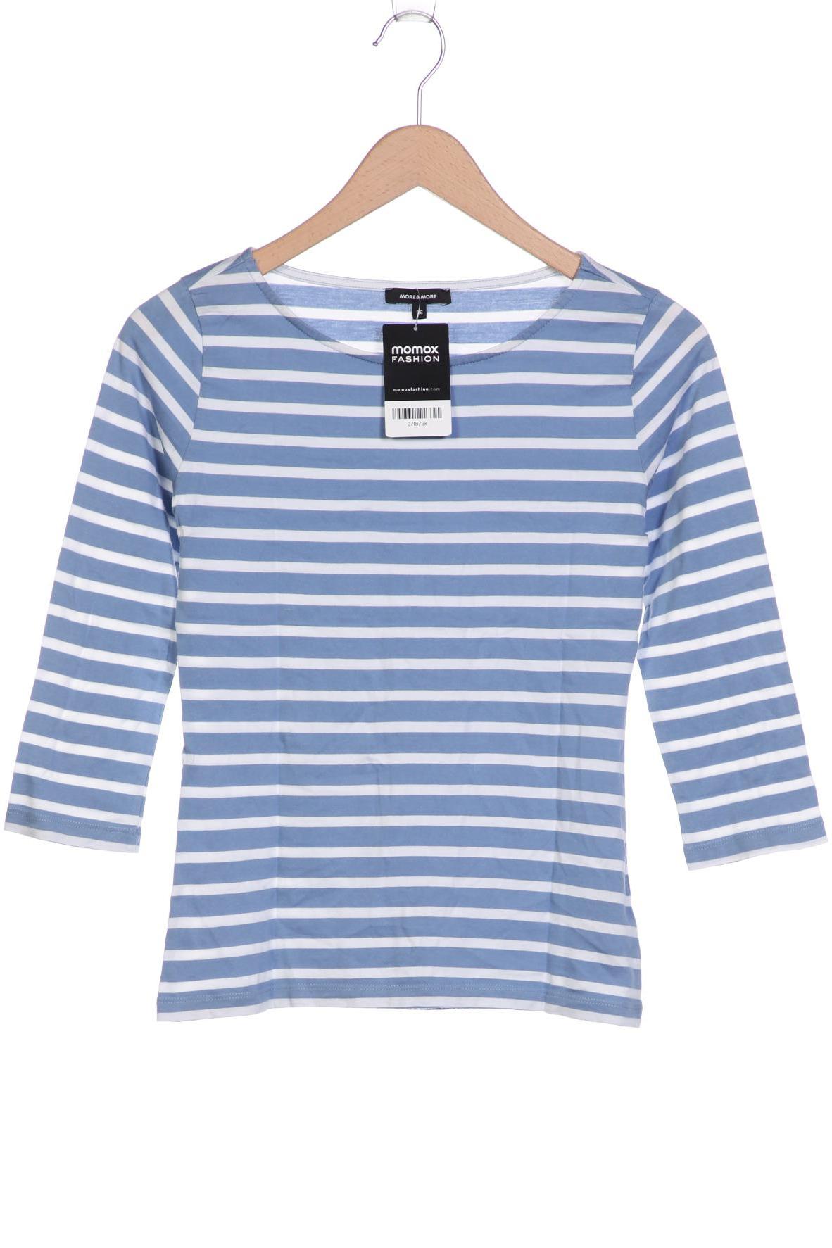 

More & More Damen Langarmshirt, blau, Gr. 36