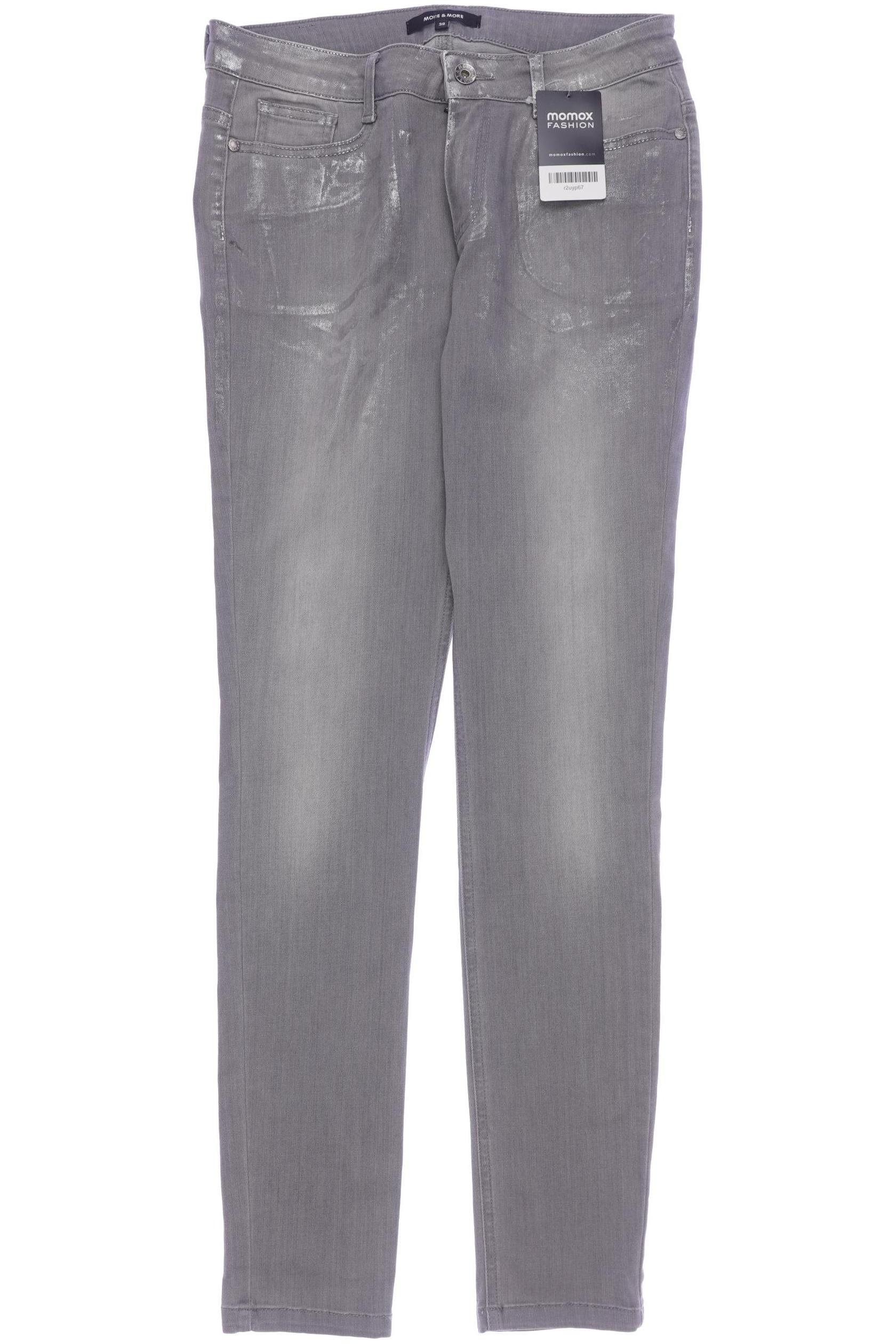 

More & More Damen Jeans, grau, Gr. 38