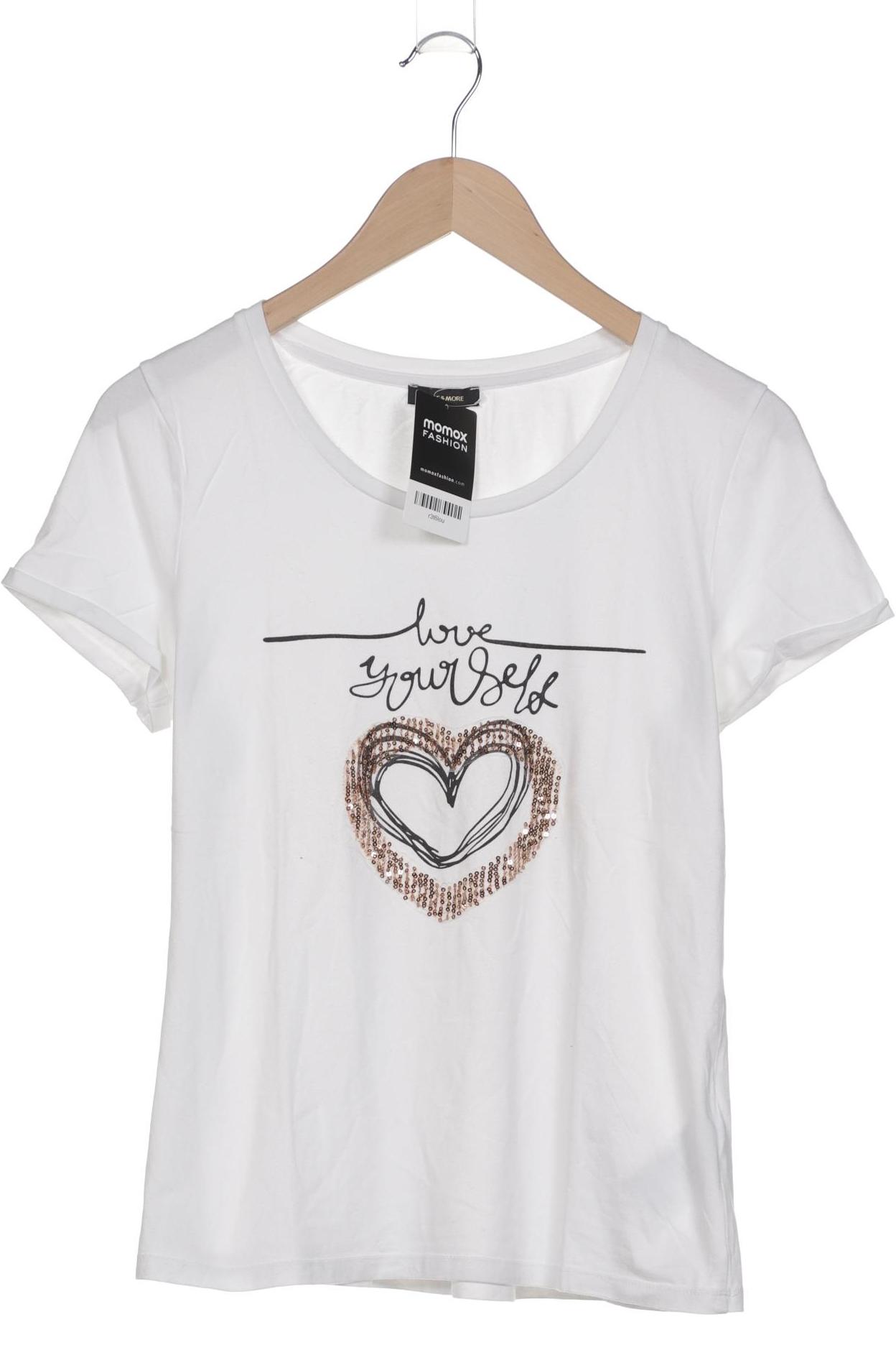 

More & More Damen T-Shirt, weiß, Gr. 38